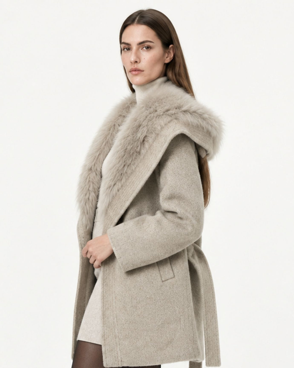 Relaxed-Fit Mid-Length Double-Faced Wool Coat