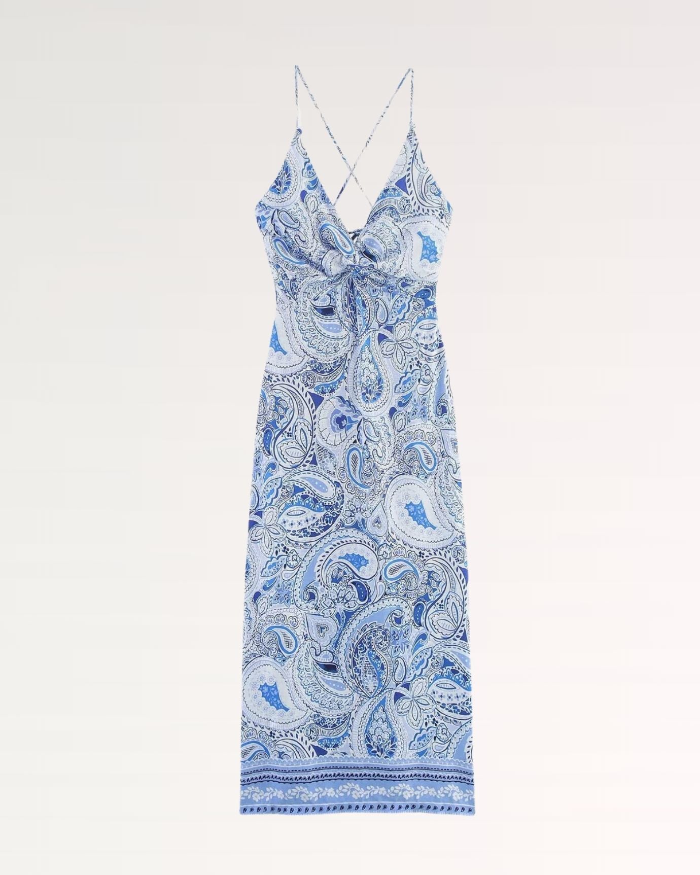 Corfu Greek Blue Dress, Blue Print / XS Corfu Greek Blue Dress, Blue Print / XS