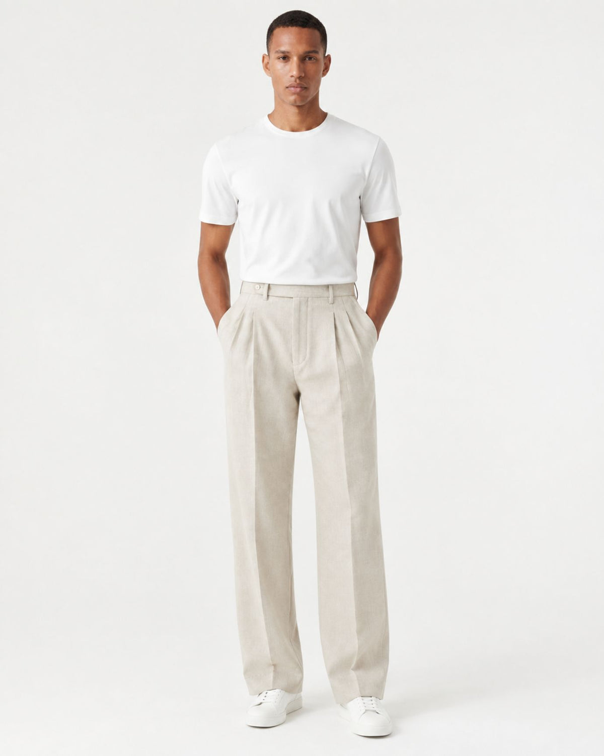 Monaco Relaxed Fit Straight-Leg Trousers