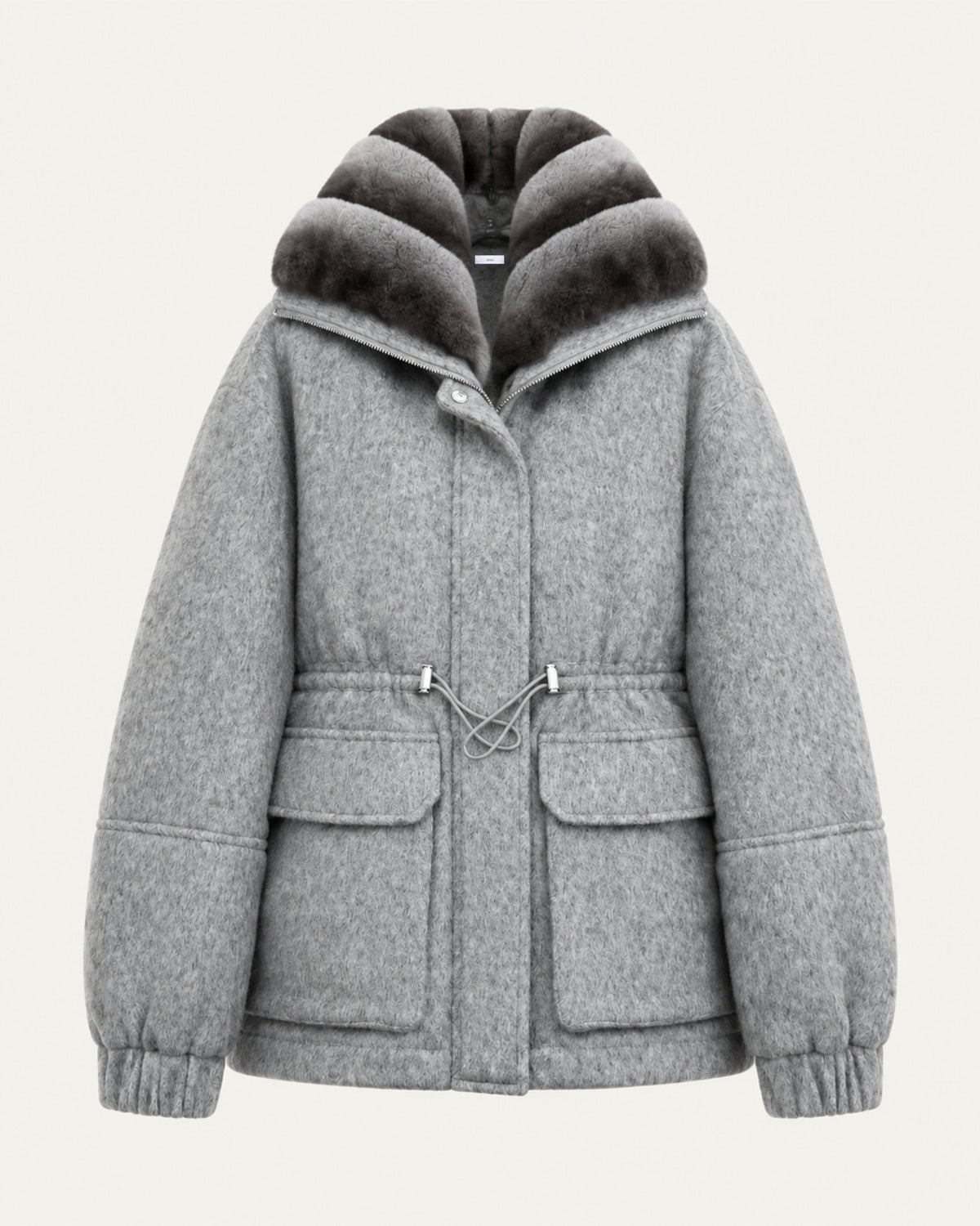 Rex Rabbit Fur Lined Leather Parka Jacket