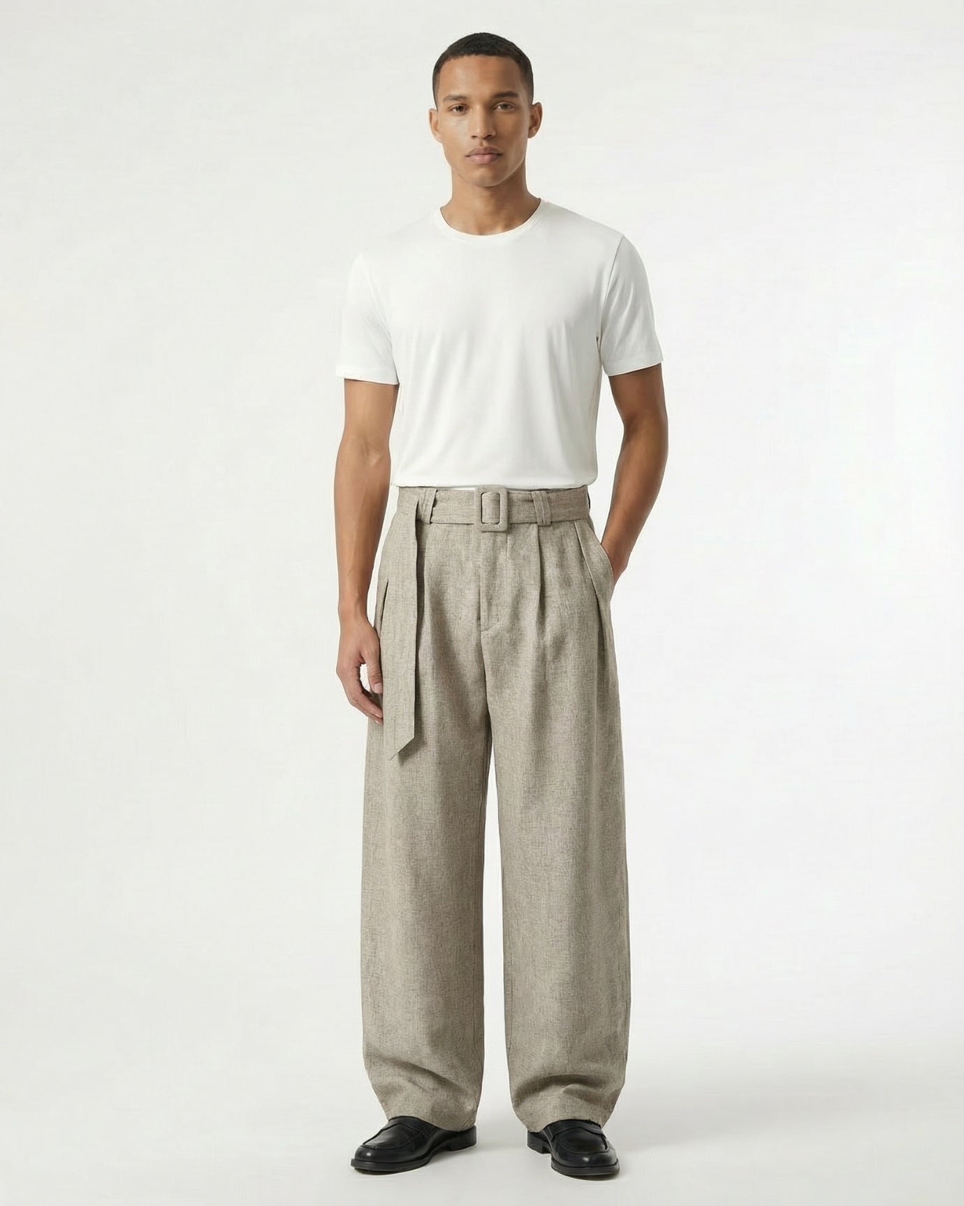 Lovau Old Money Style Pleated Trousers | Three-Dimensional Tailored Pants