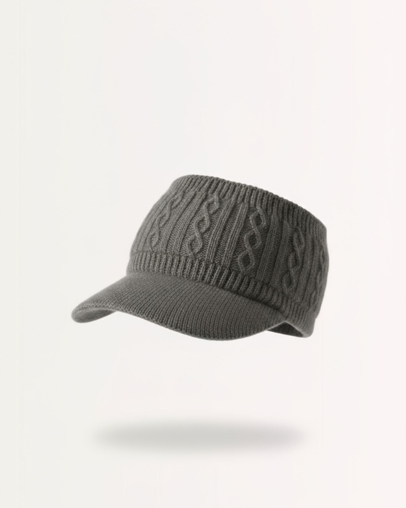 Cashmere Cap Doble Knitted Woman
