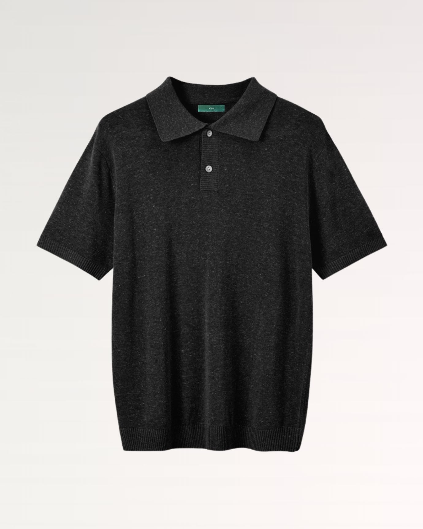 New Tencell & Linen Polo Shirt - Limited Edition Black