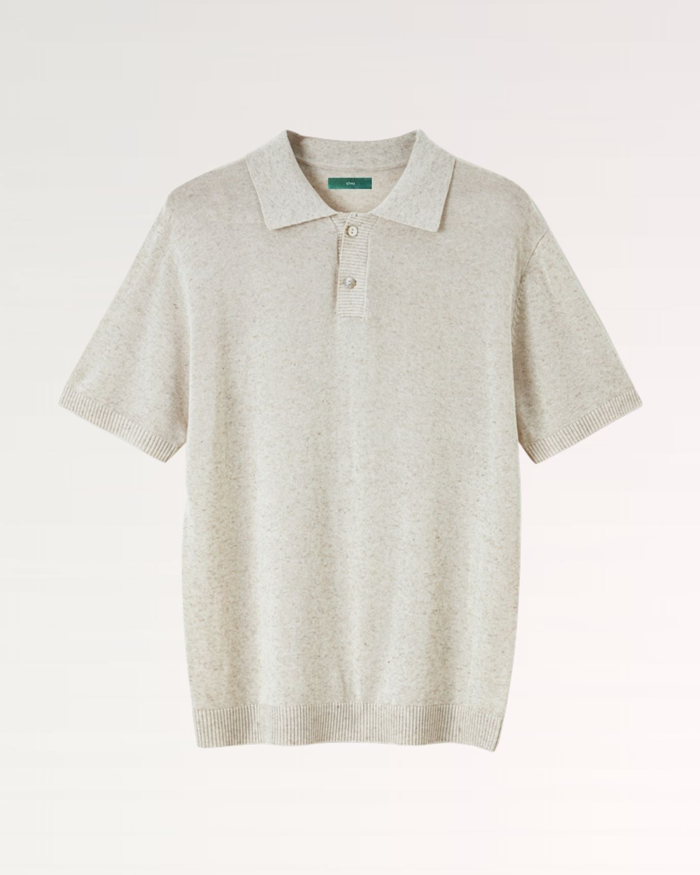 New Tencell & Linen Polo Shirt - Limited Edition White