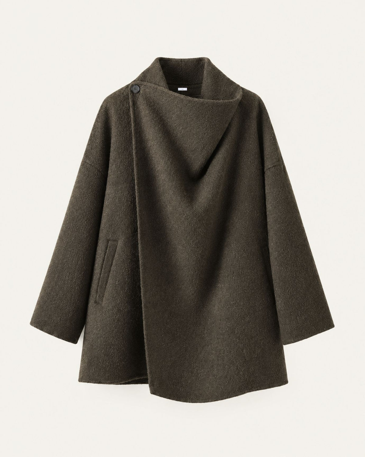 Divina Relaxed-Fit Double-Faced Yak Wool Overcoat Shawl