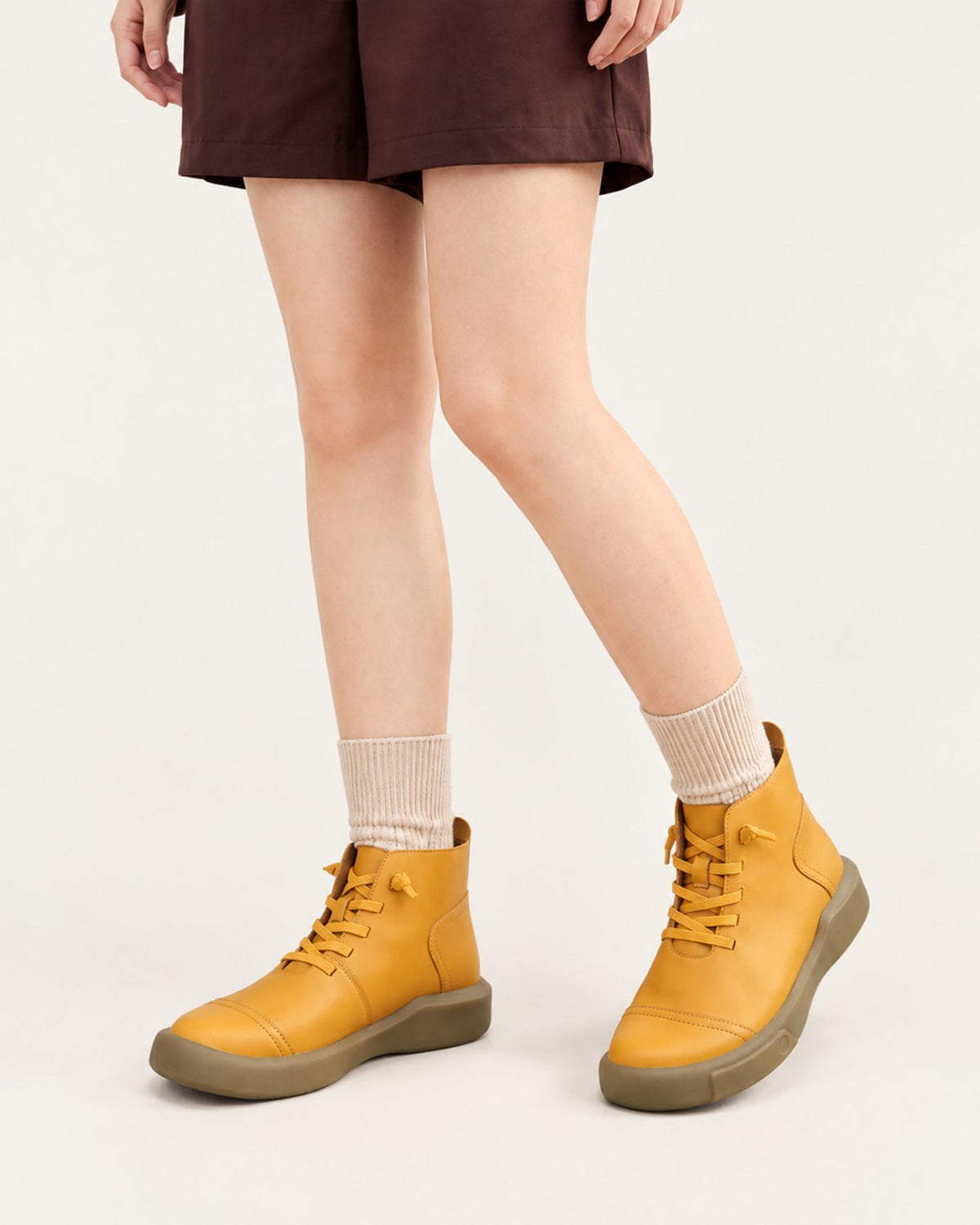 Kira Vintage Leather Sole Ankle Boots