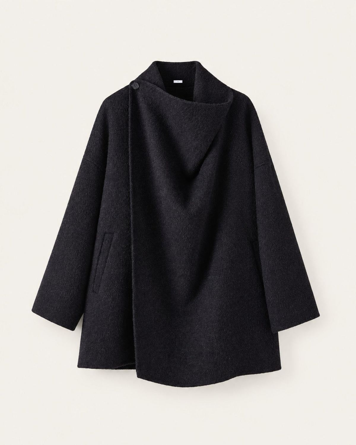 Divina Relaxed-Fit Double-Faced Yak Wool Overcoat Shawl
