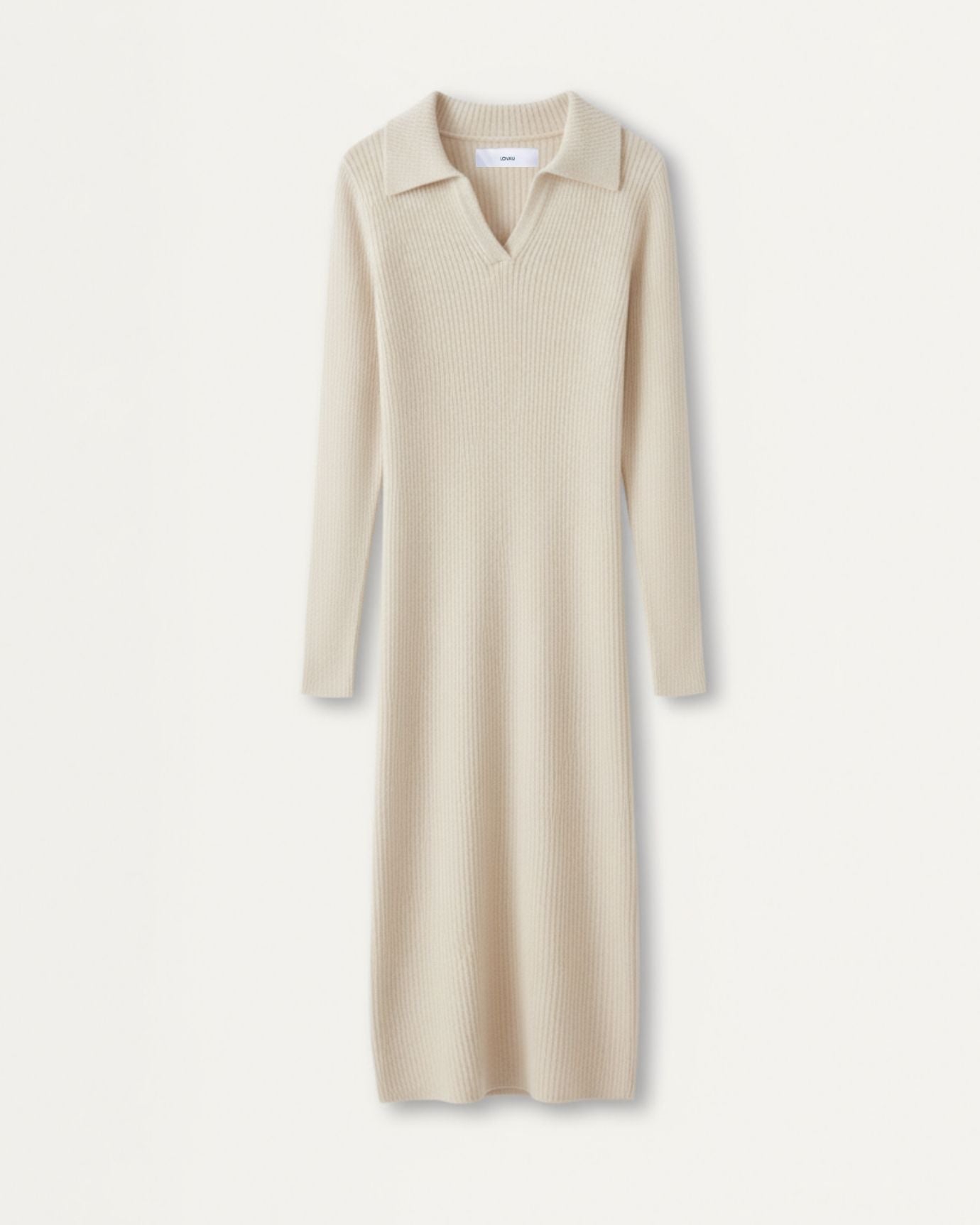 Long Sleeve Polo Wool Dress