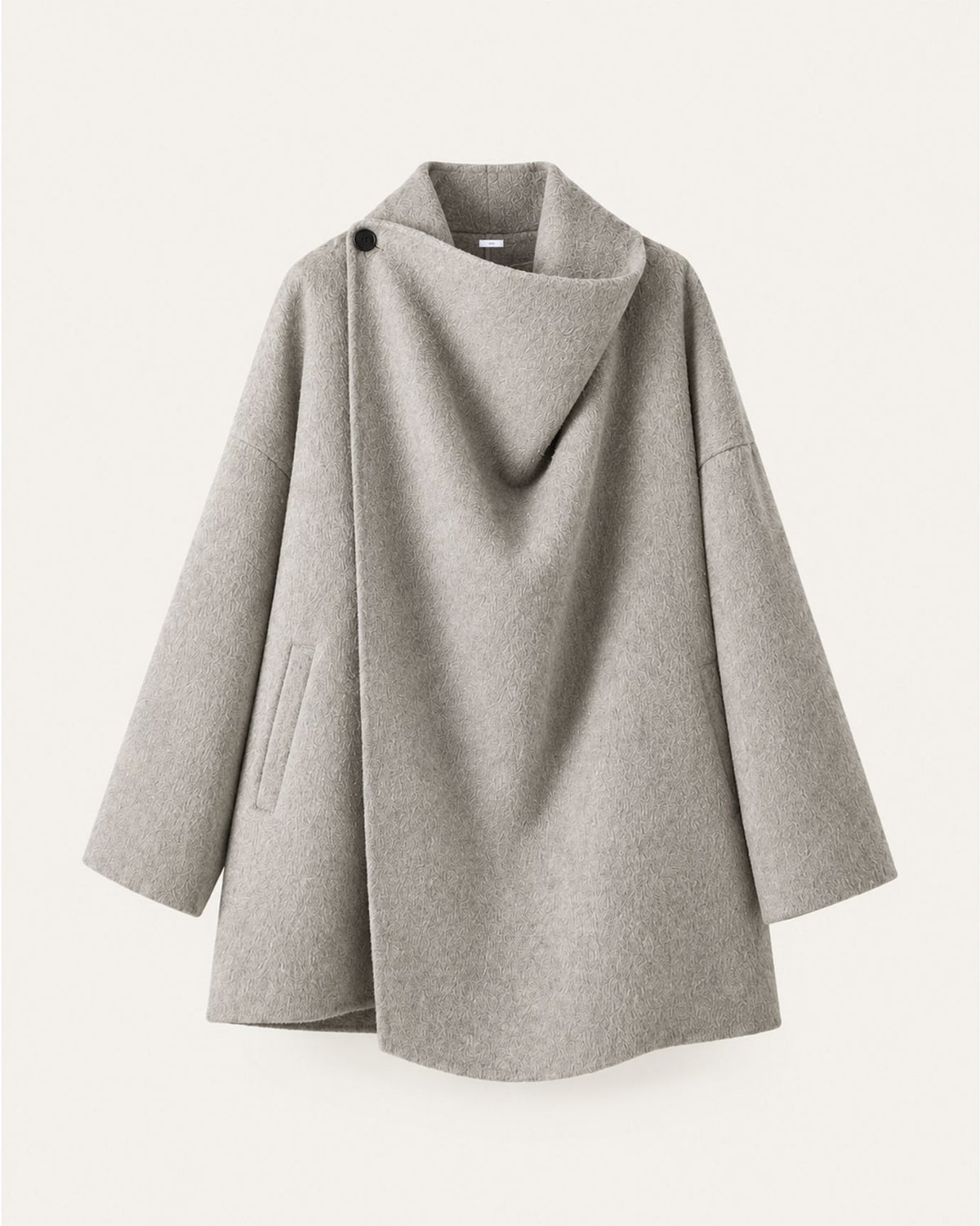 Divina Relaxed-Fit Double-Faced Yak Wool Overcoat Shawl
