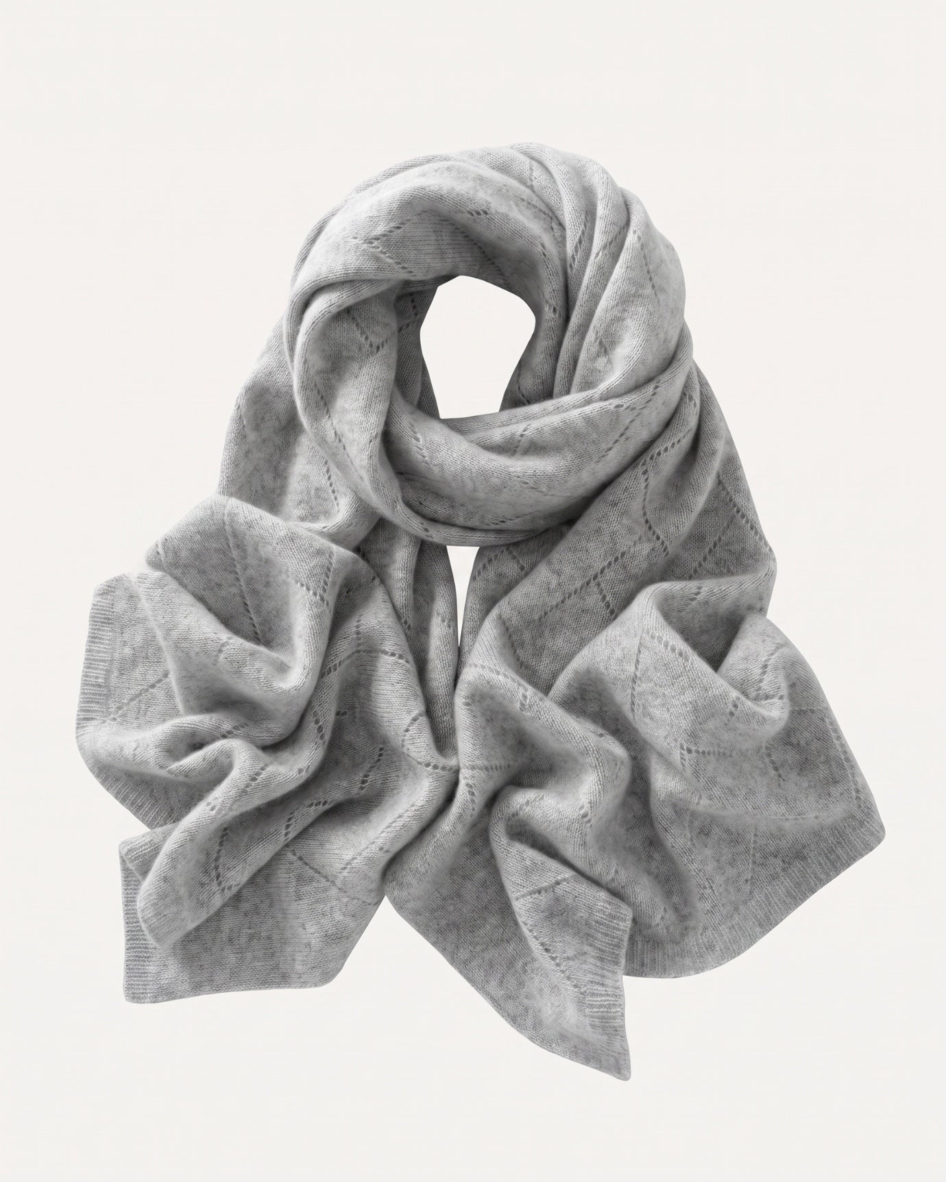 Pure Cashmere Herringbone Scarf