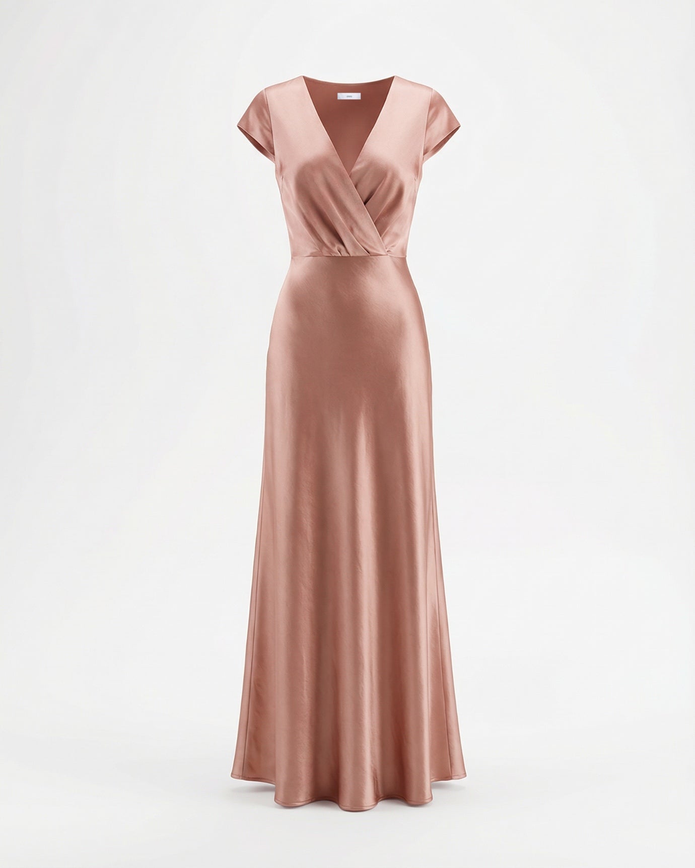 Satin Event Dress Long Sleeve