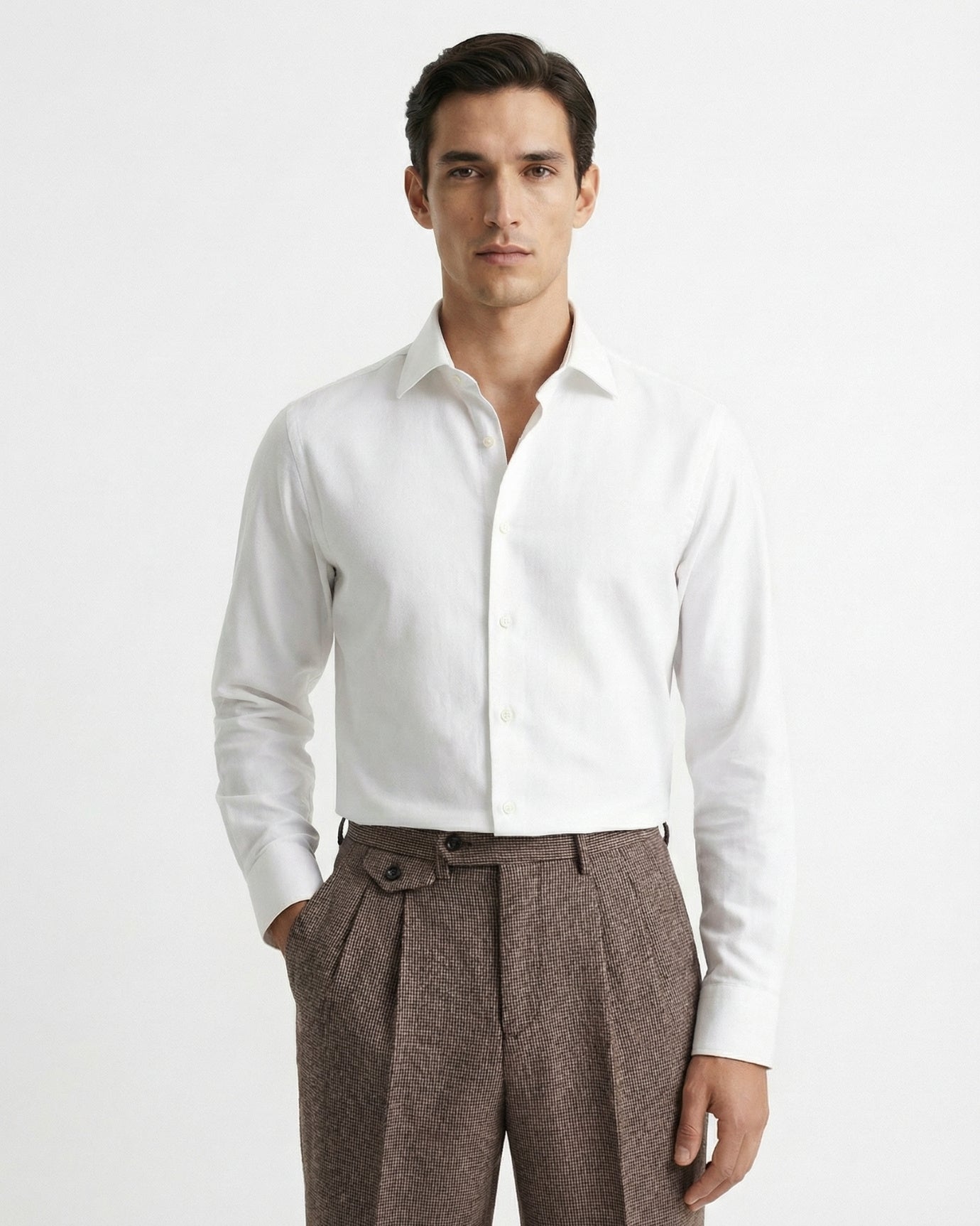 Pantalones Old Money de lana napolitana