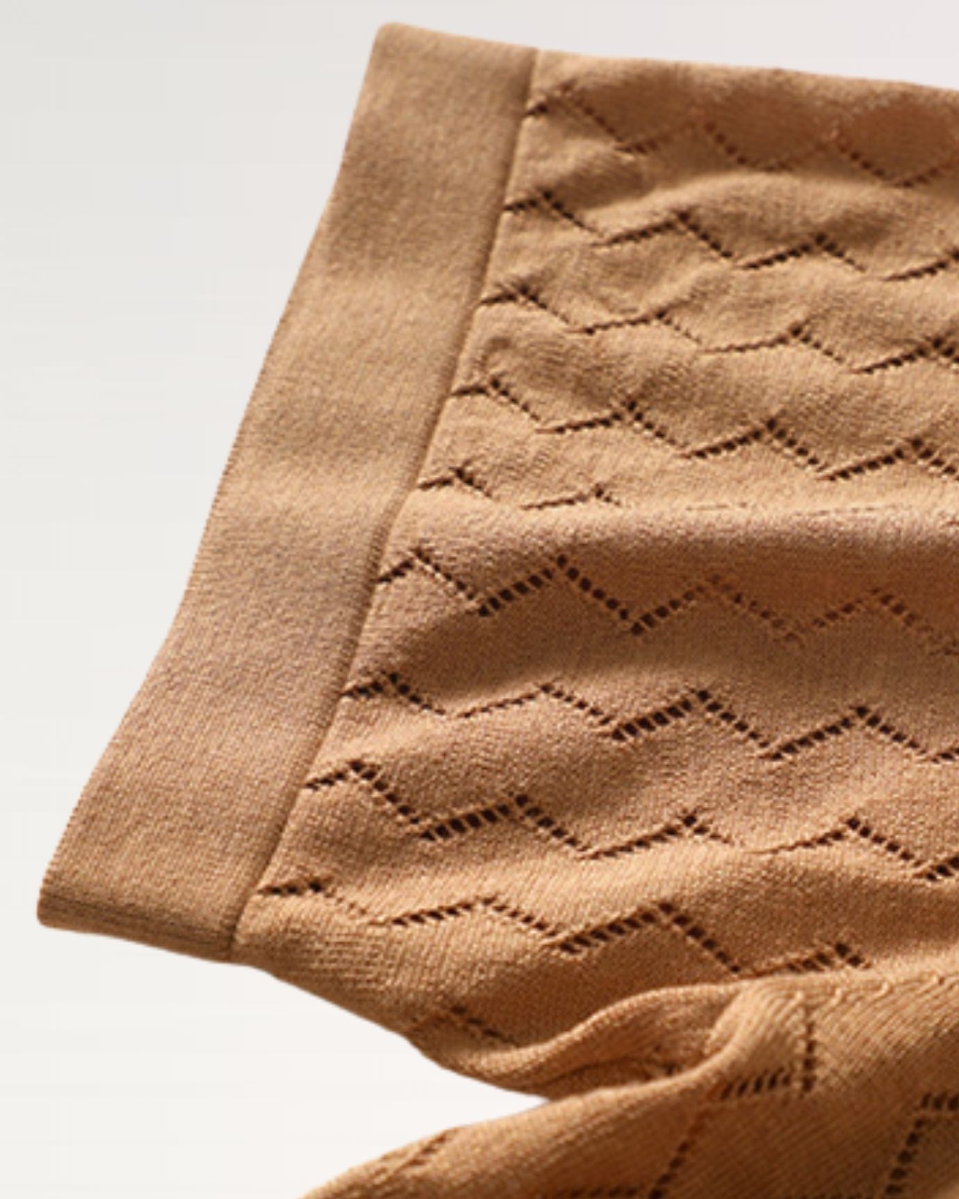 Relaxed silhouette and soft feel of Camel knitted silk and cashmere polo