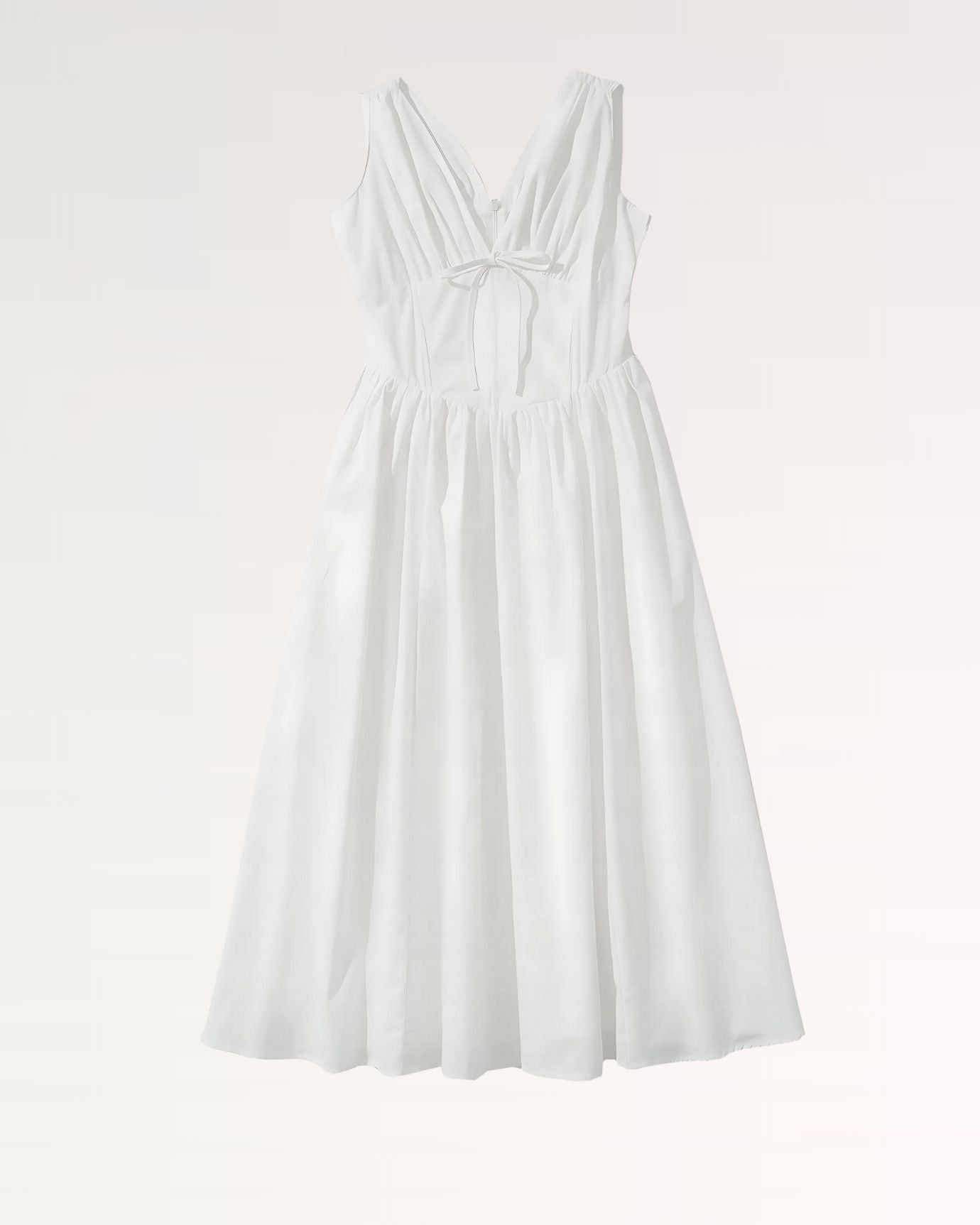 V-Neck Marbella Limited Edition Dress White