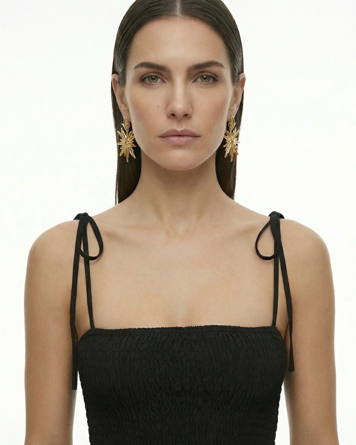 Sleeveless Suspender Pleated Long Skirt Dress