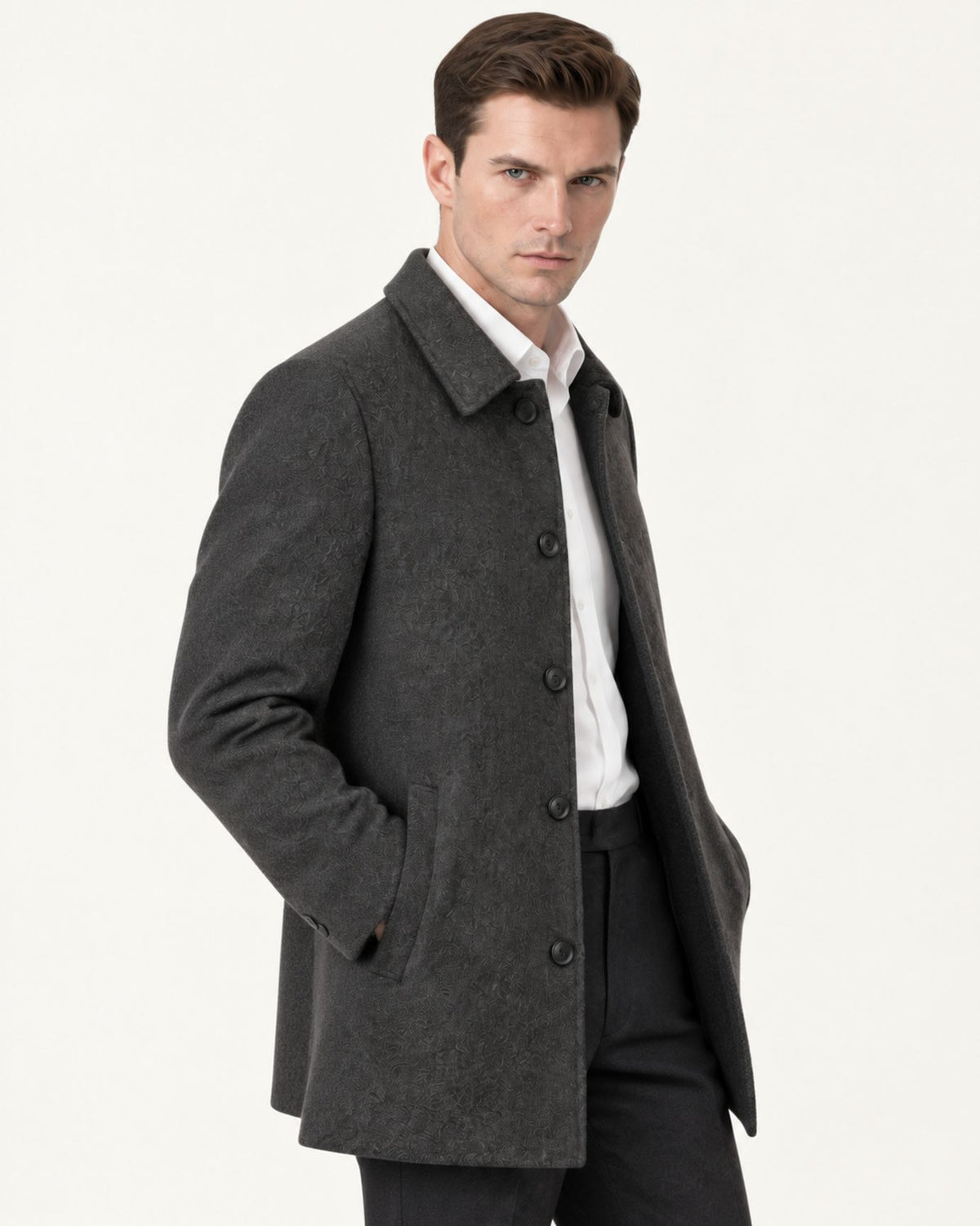 Hamptons Wool Coat with Lapels