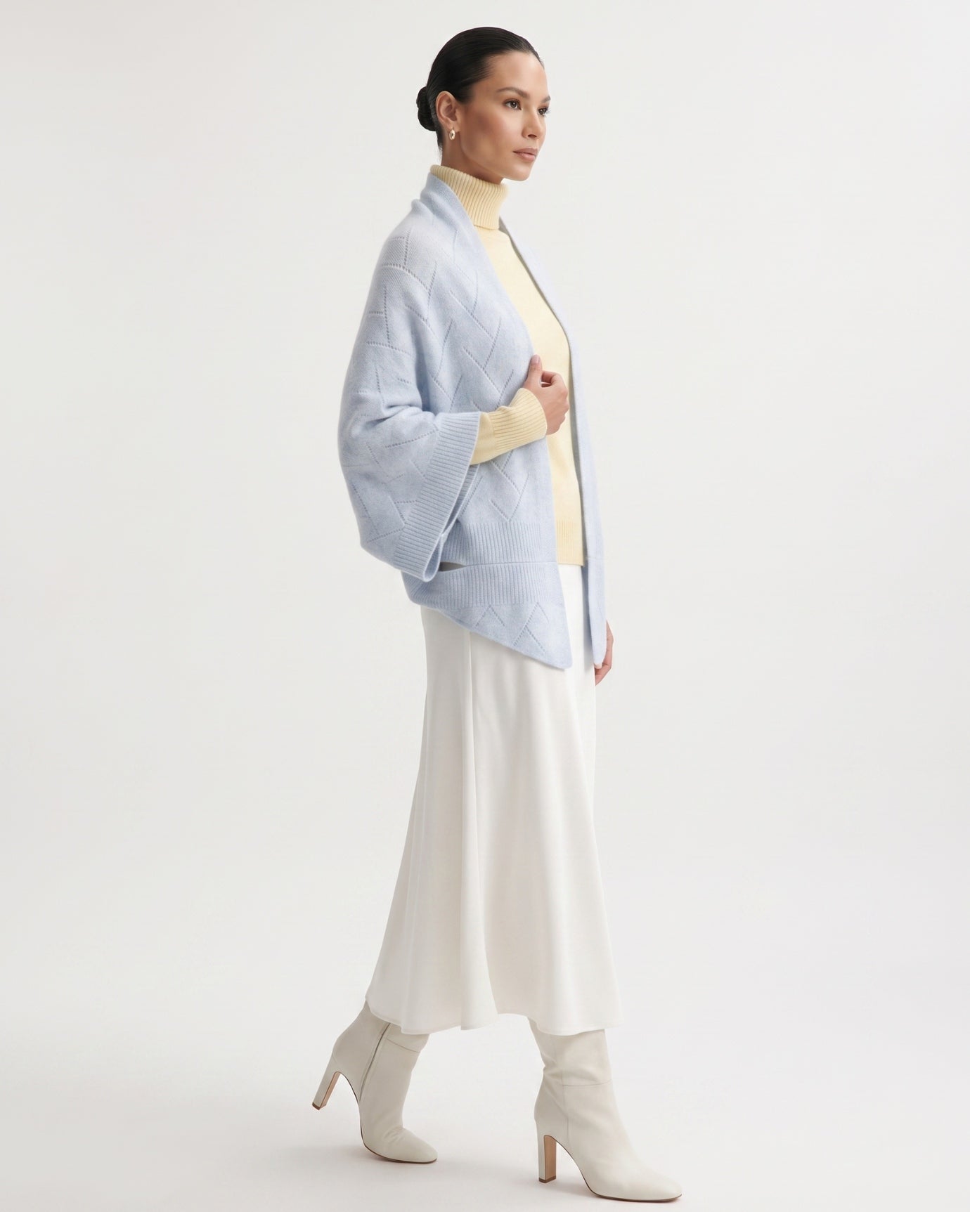 Mia Cashmere Quilted Shawl