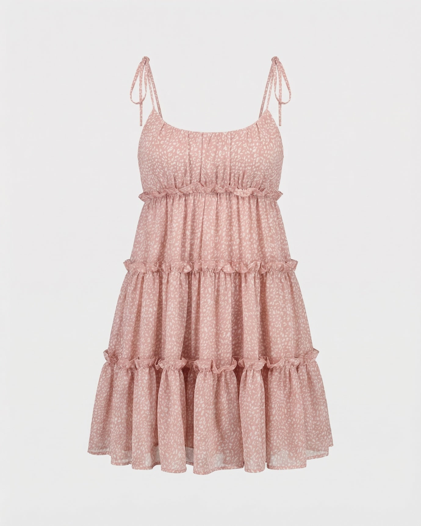 Forro de vestido con tirantes estampados