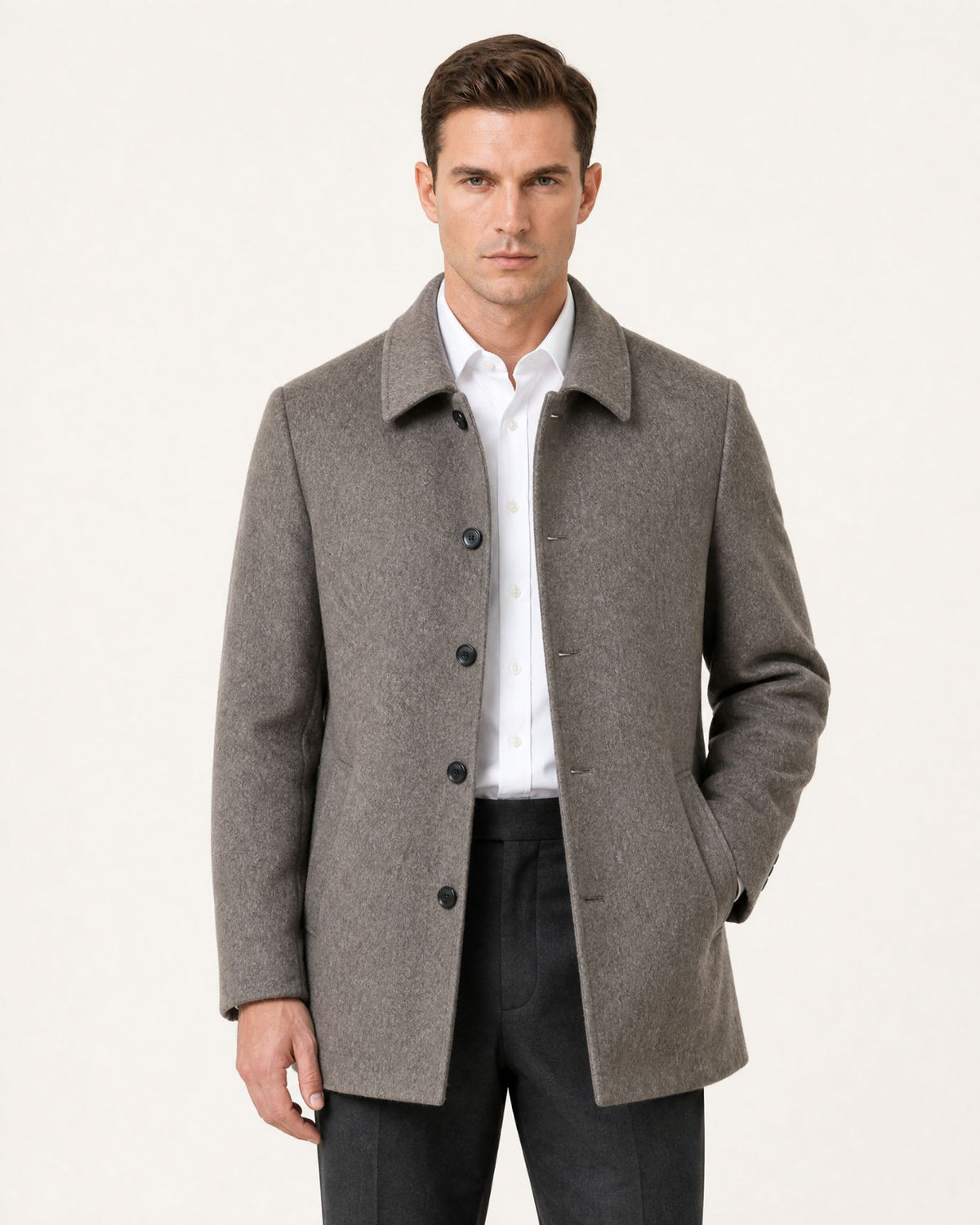 Hamptons Wool Coat with Lapels