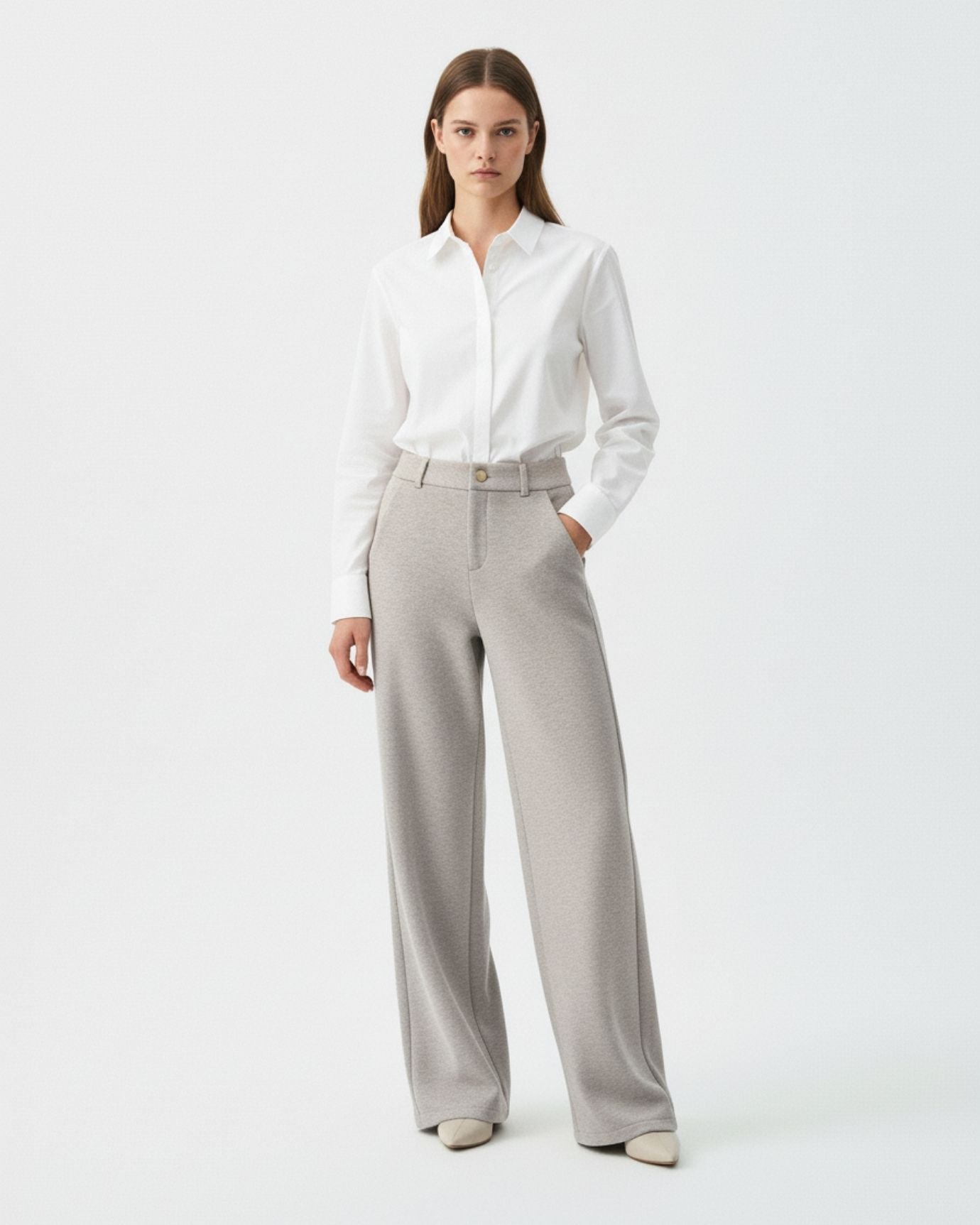 High-end cashmere and wool trousers woman limited edition
