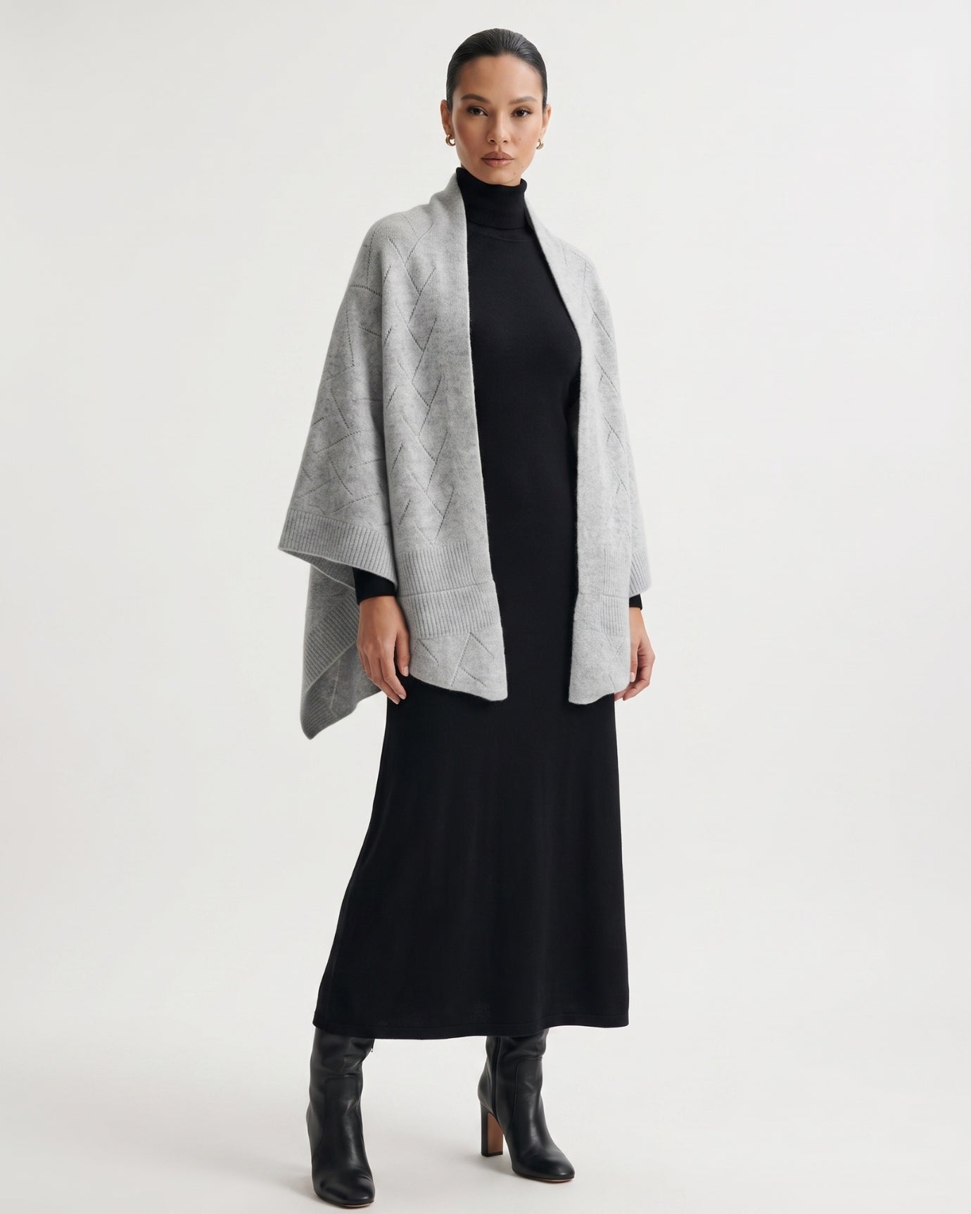 Mia Cashmere Quilted Shawl