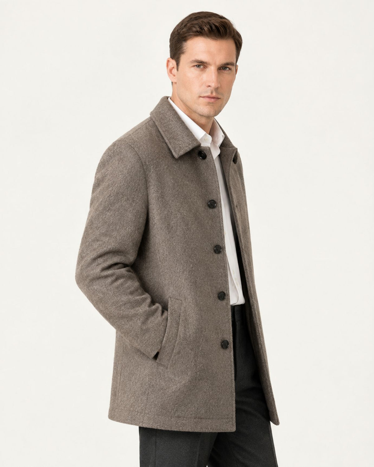 Hamptons Wool Coat with Lapels