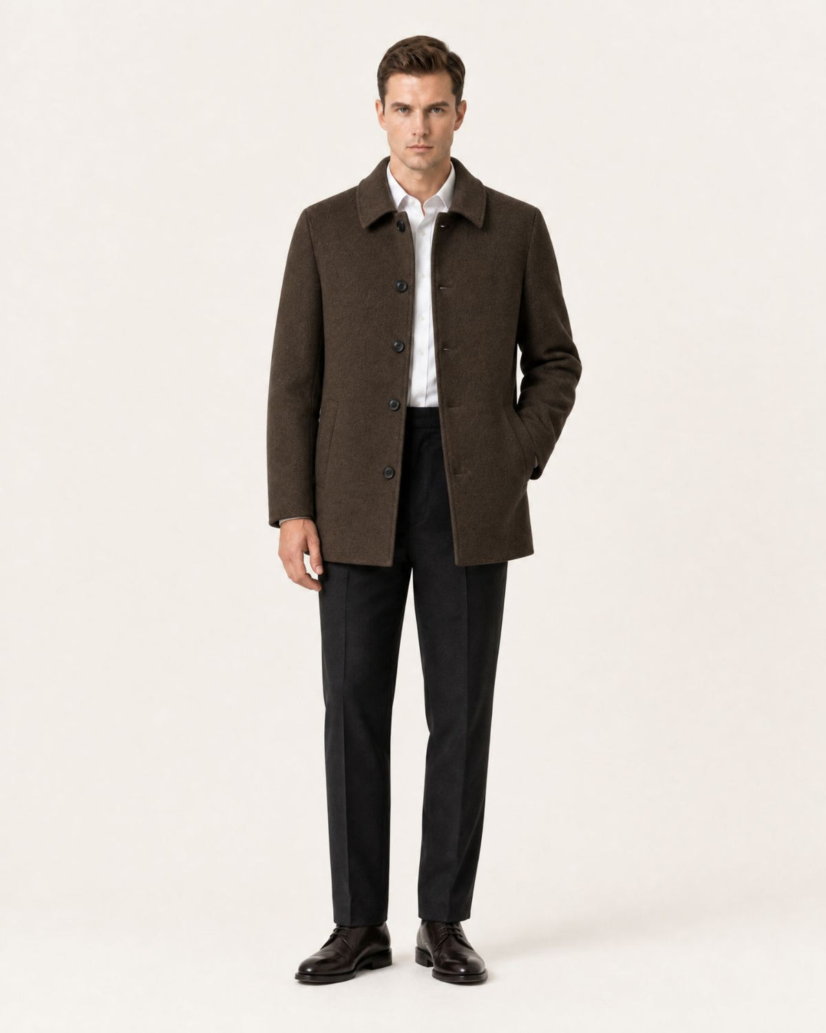 Hamptons Wool Coat with Lapels
