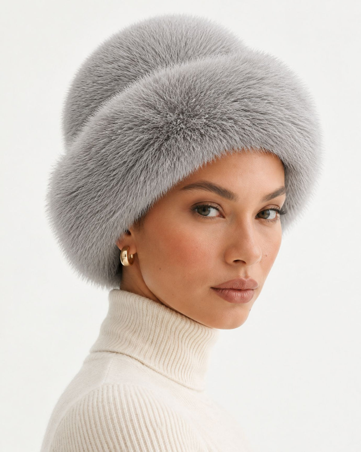 Plush Fur Mongolian-Style Hat Cold Resistant