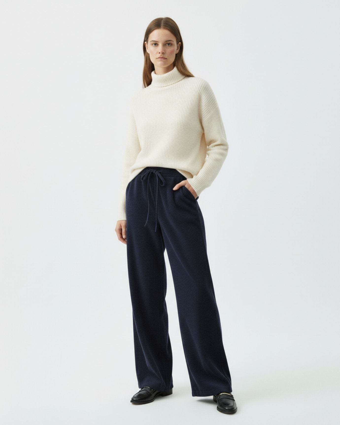 Corduroy Pants Woman High-Waisted Old Money Style