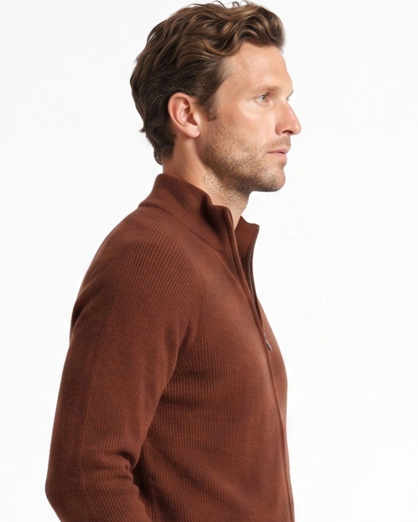 High End Cashmere Zipper Jacket