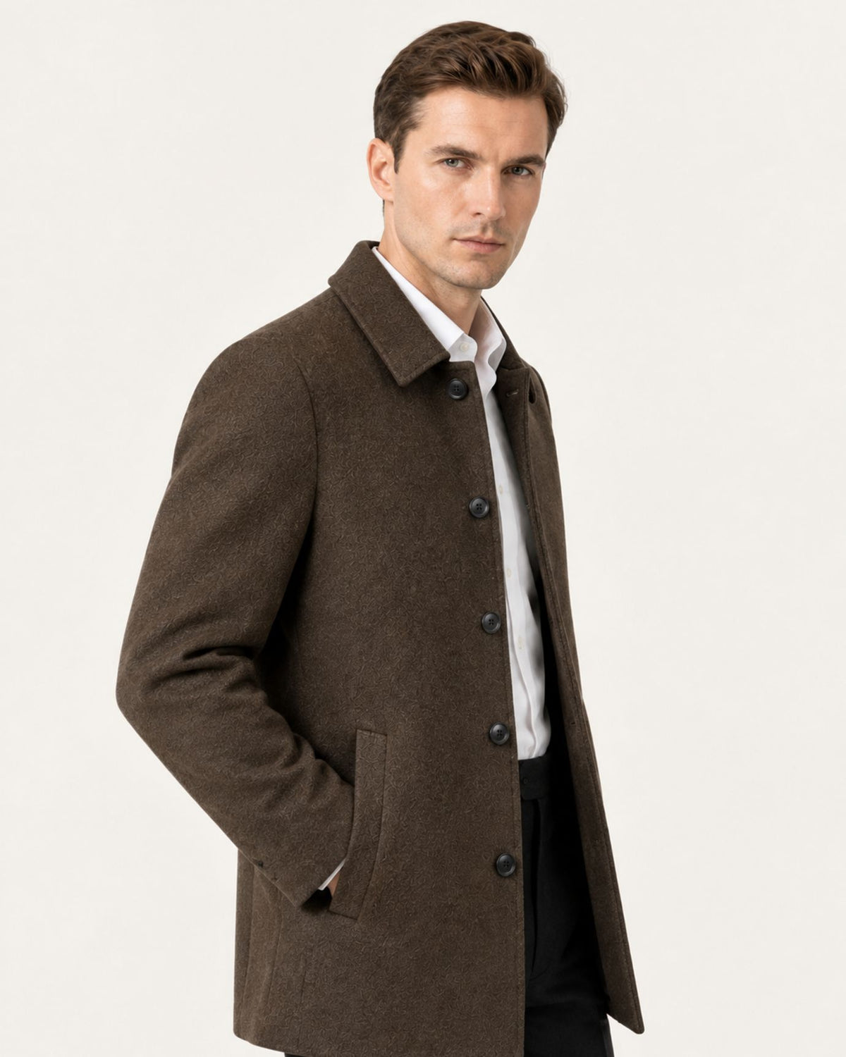 Hamptons Wool Coat with Lapels