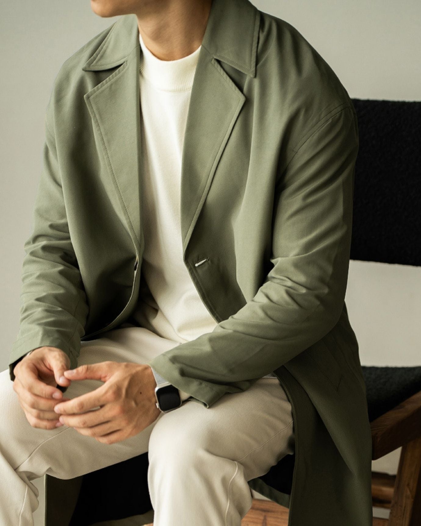 Lightweight Windproof Jacket angled to display silhouette and functional design features
