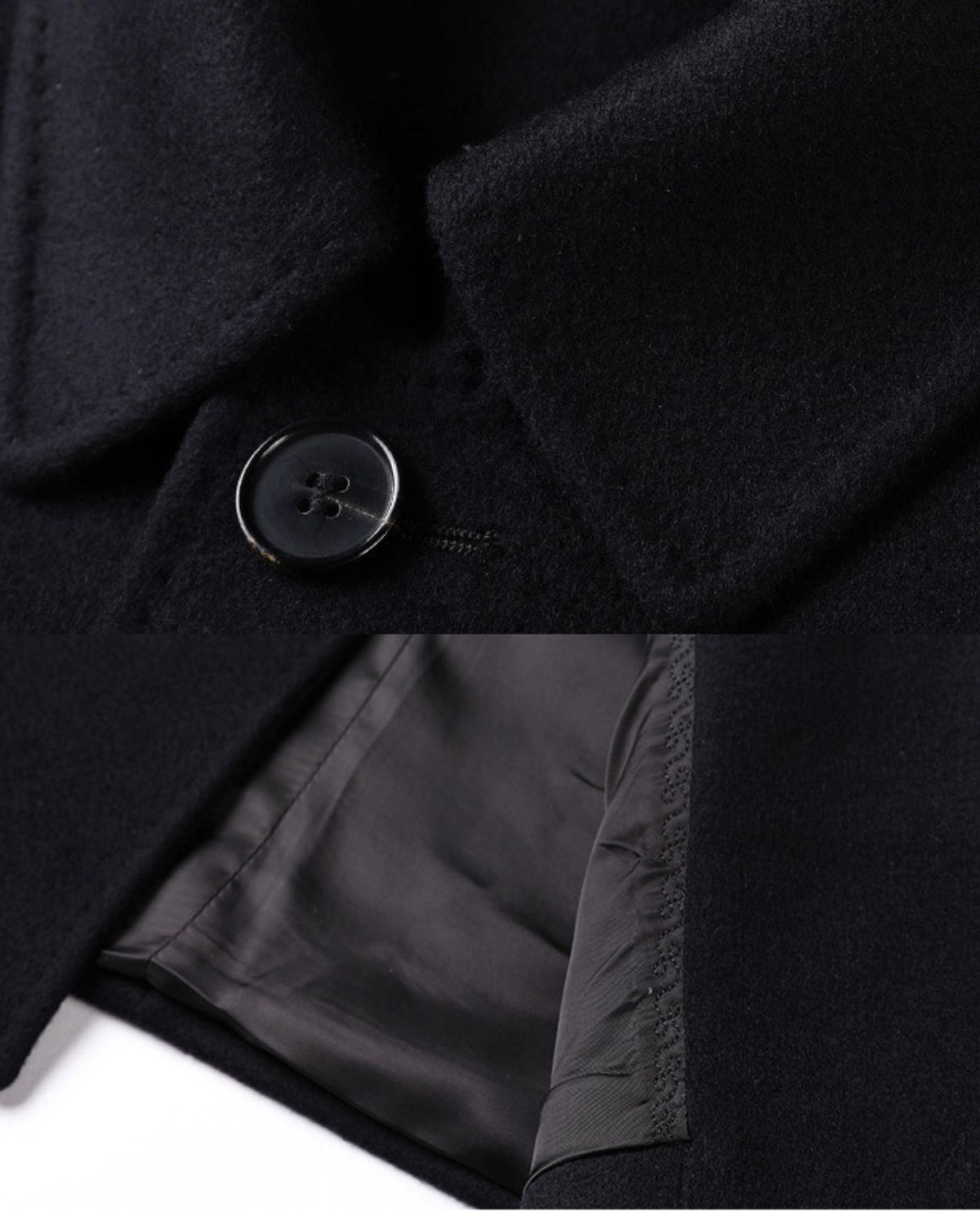 Mid-Length Double-Faced Cashmere Overcoat