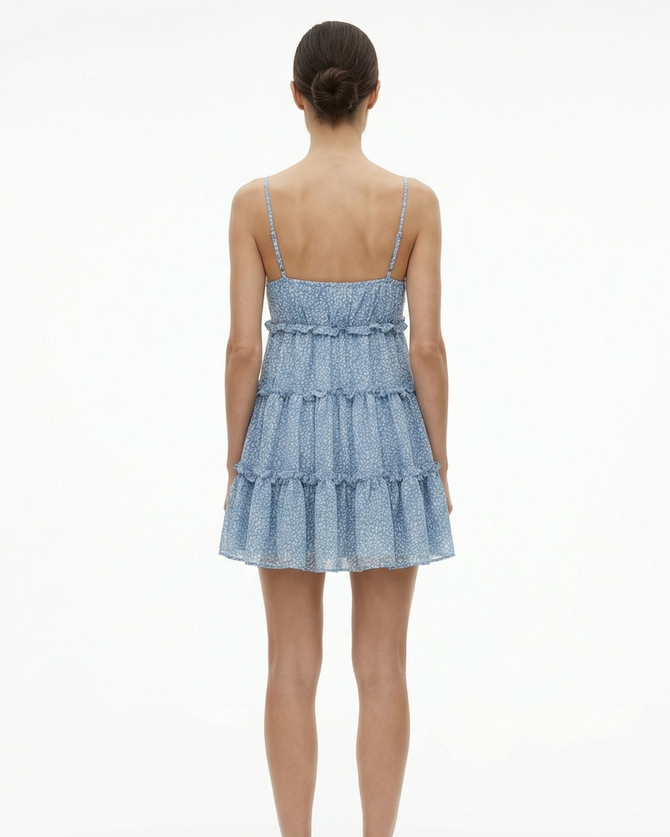 Forro de vestido con tirantes estampados