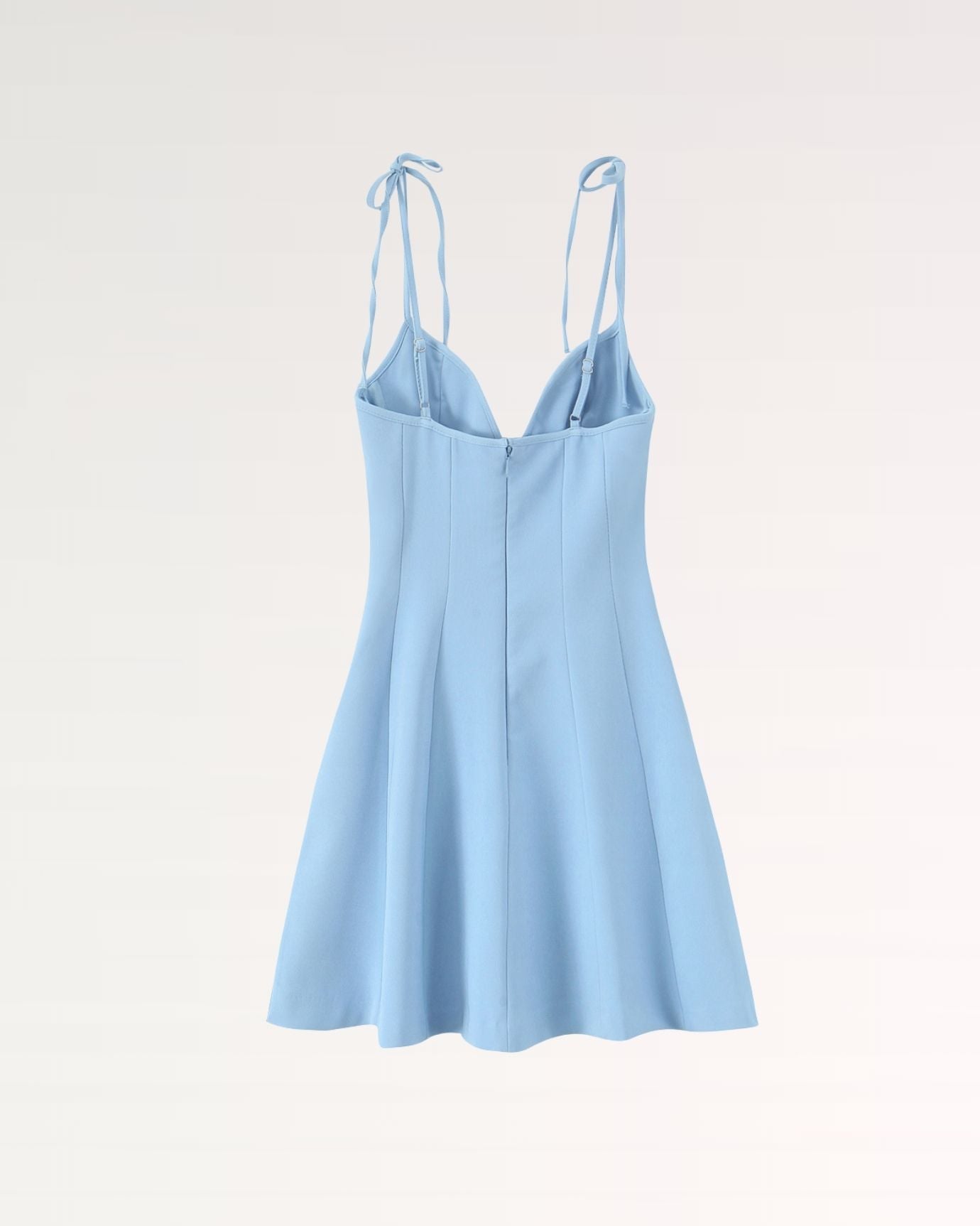 Back view of Monaco Dress showing princess seams that contour the silhouette