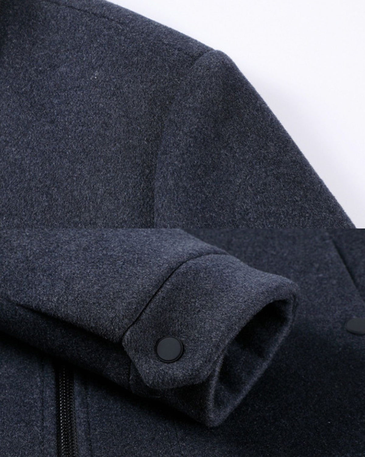 Light Collared Wrinkle-Resistant Wool Jacket