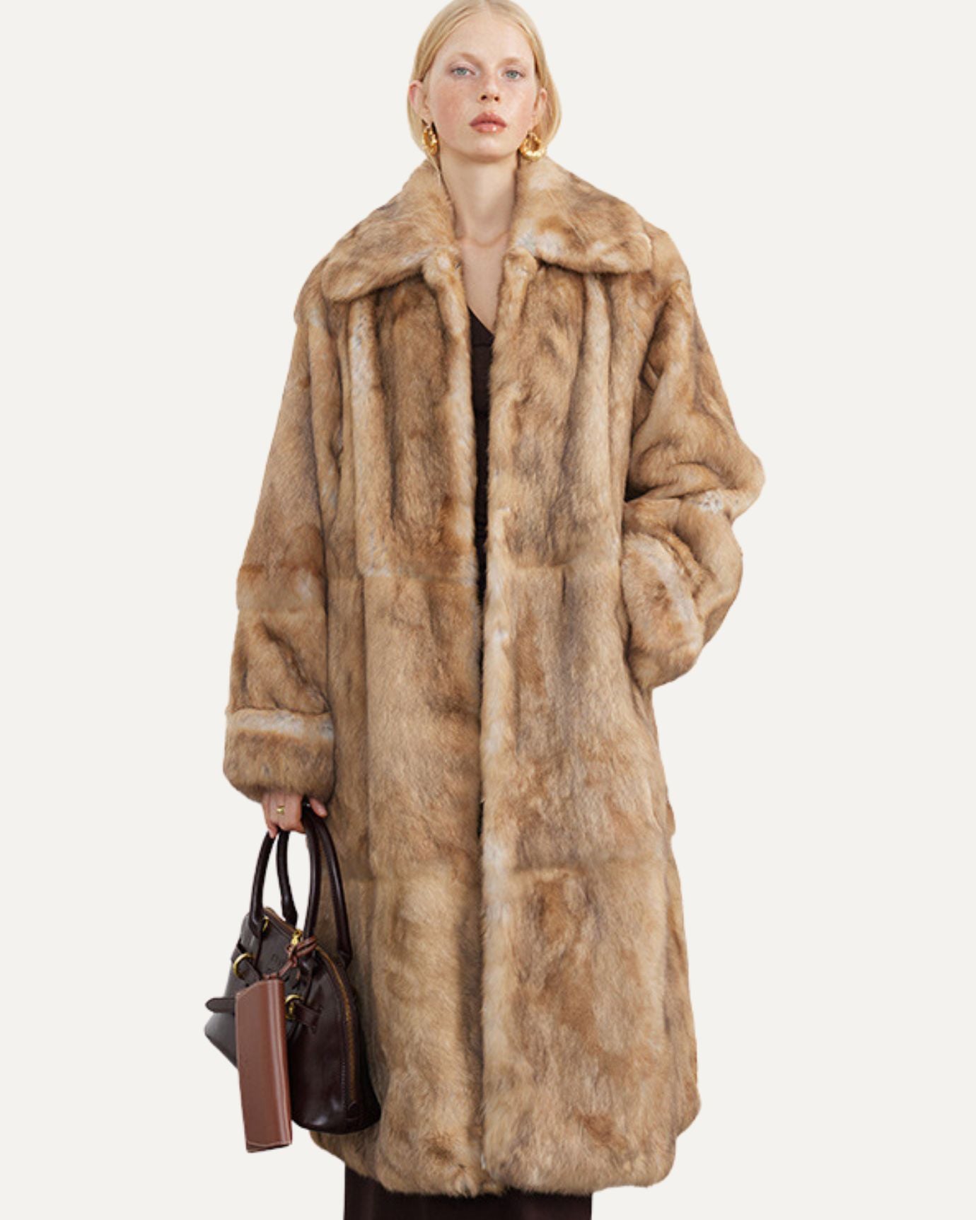 Retro x Prairie Rabbit Coat Pas Stripe