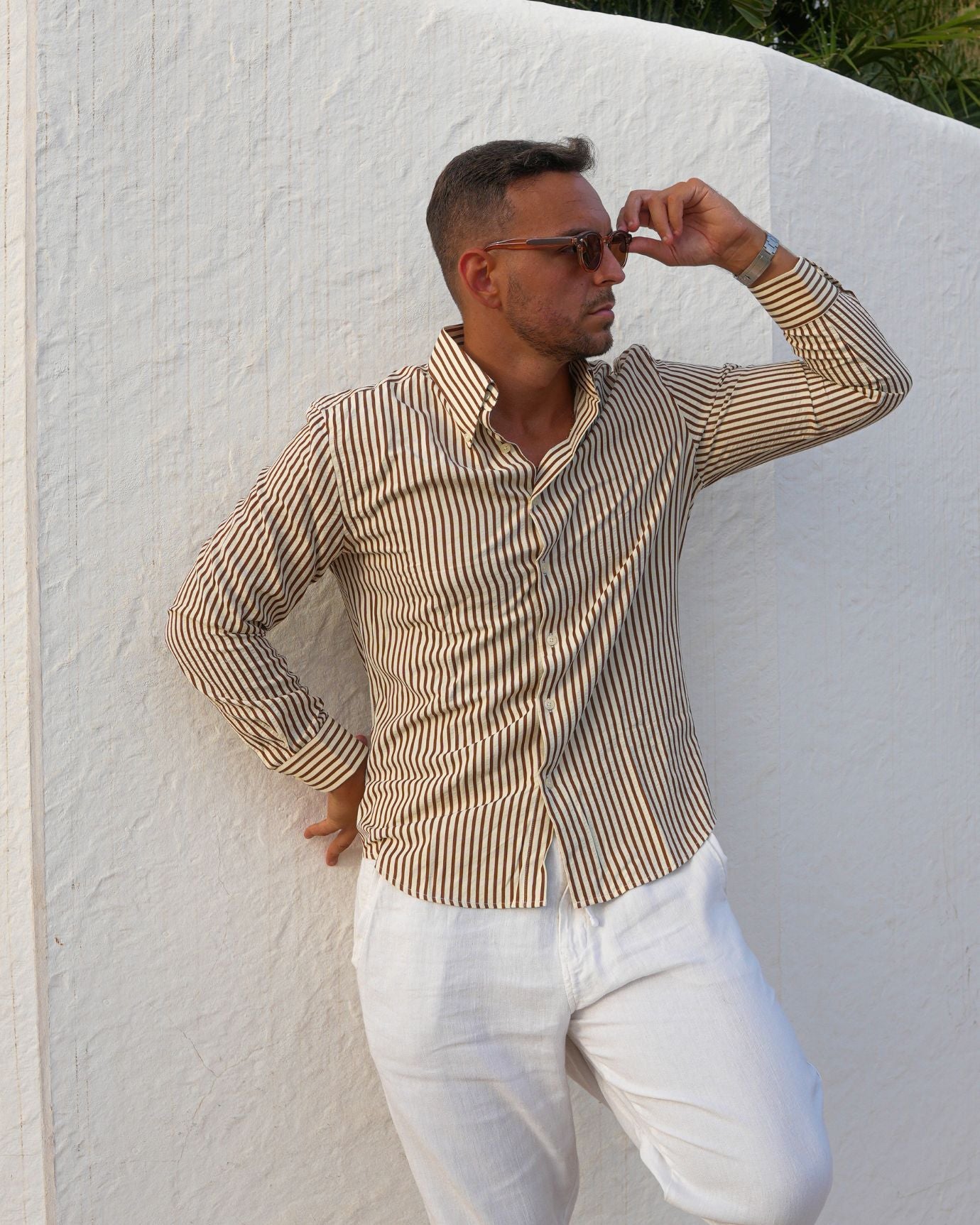 Old Money Brand - Lovaus Old Money Shirt Brown