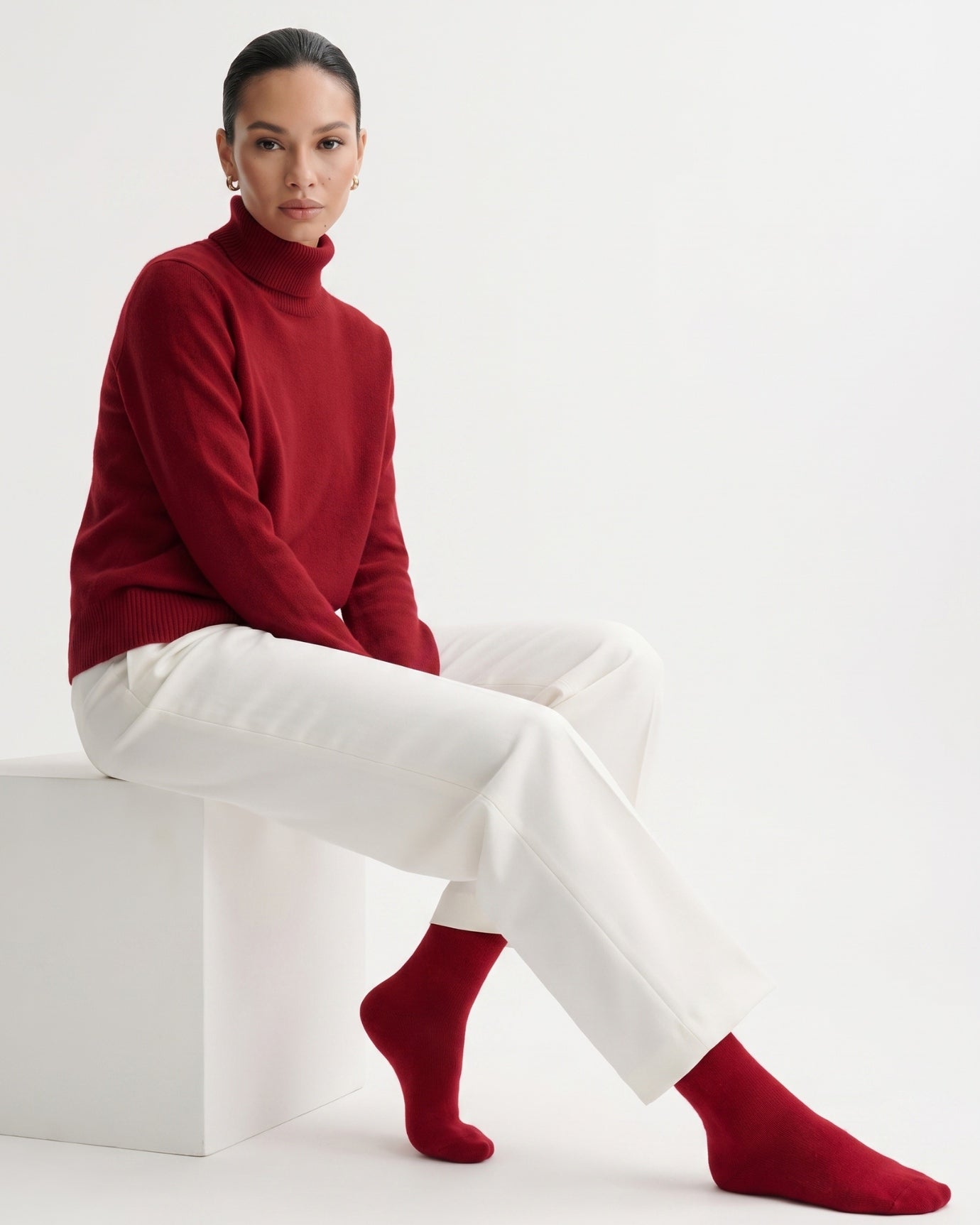 Cashmere Knit Socks Breathable