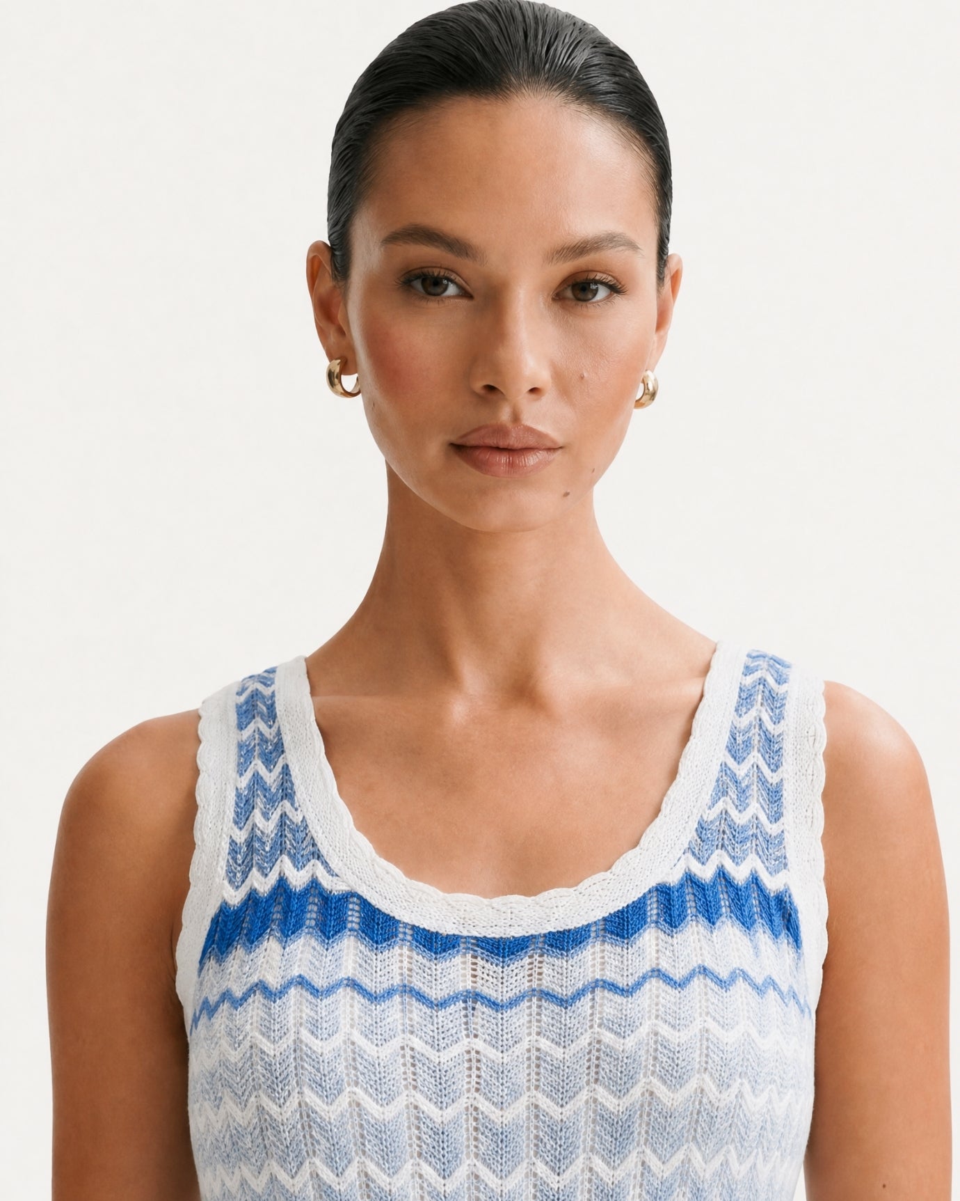 Light Blue Design Summer Dress