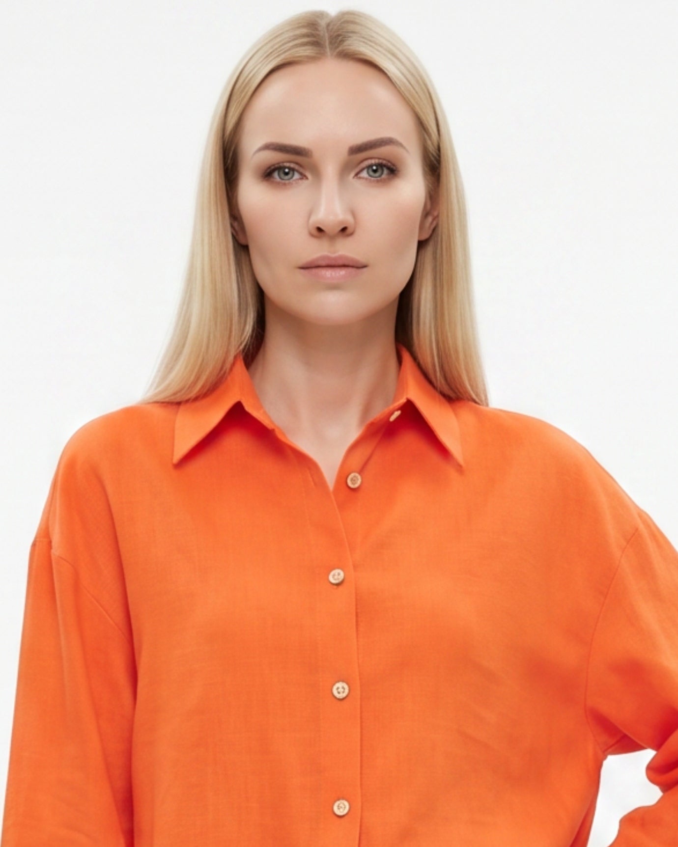 Lina weites Baumwollhemd