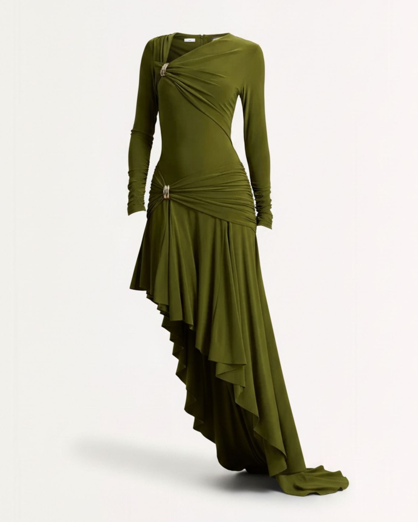 Lovau Asymmetrical Dress Neck