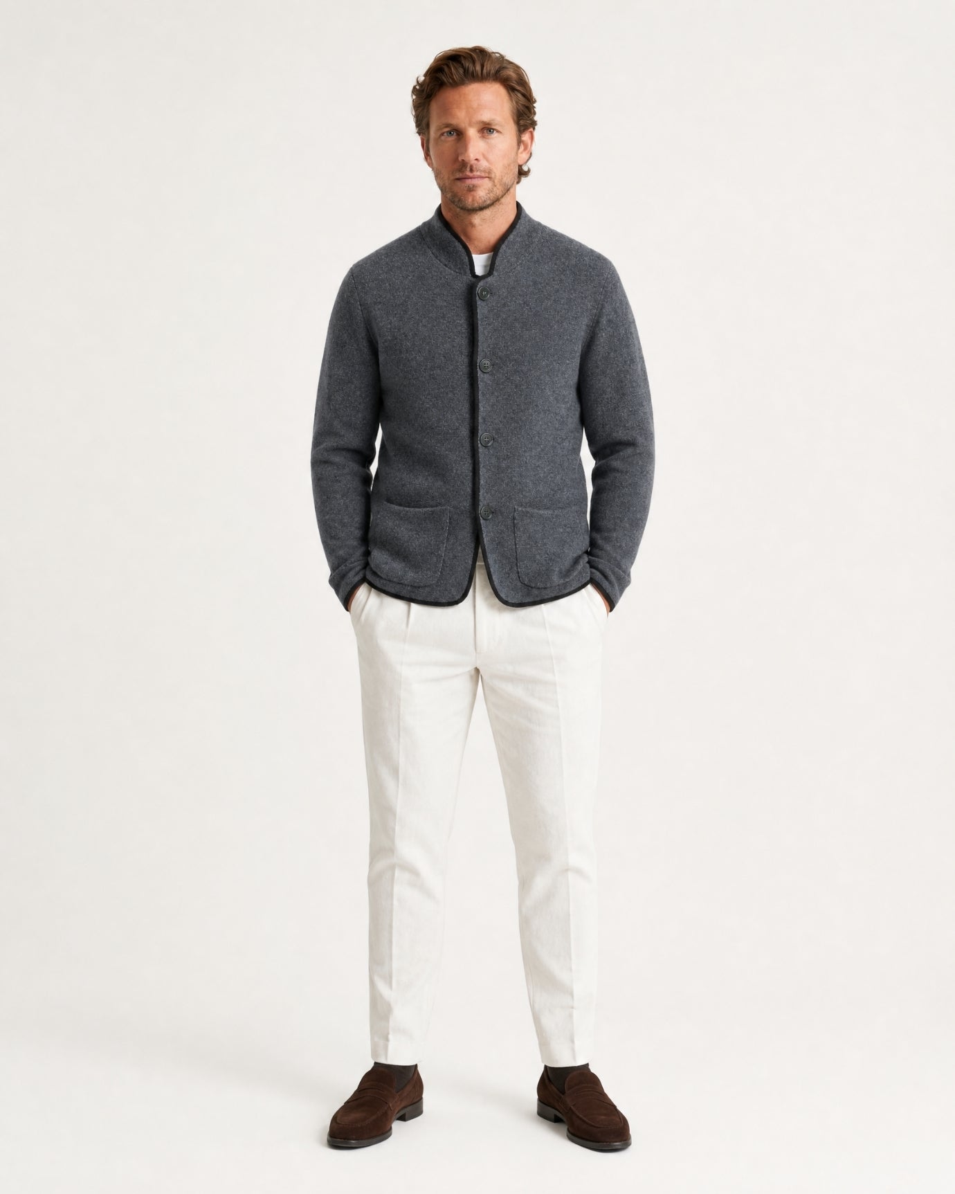 Collared Cashmere Cardigan Limited Edition