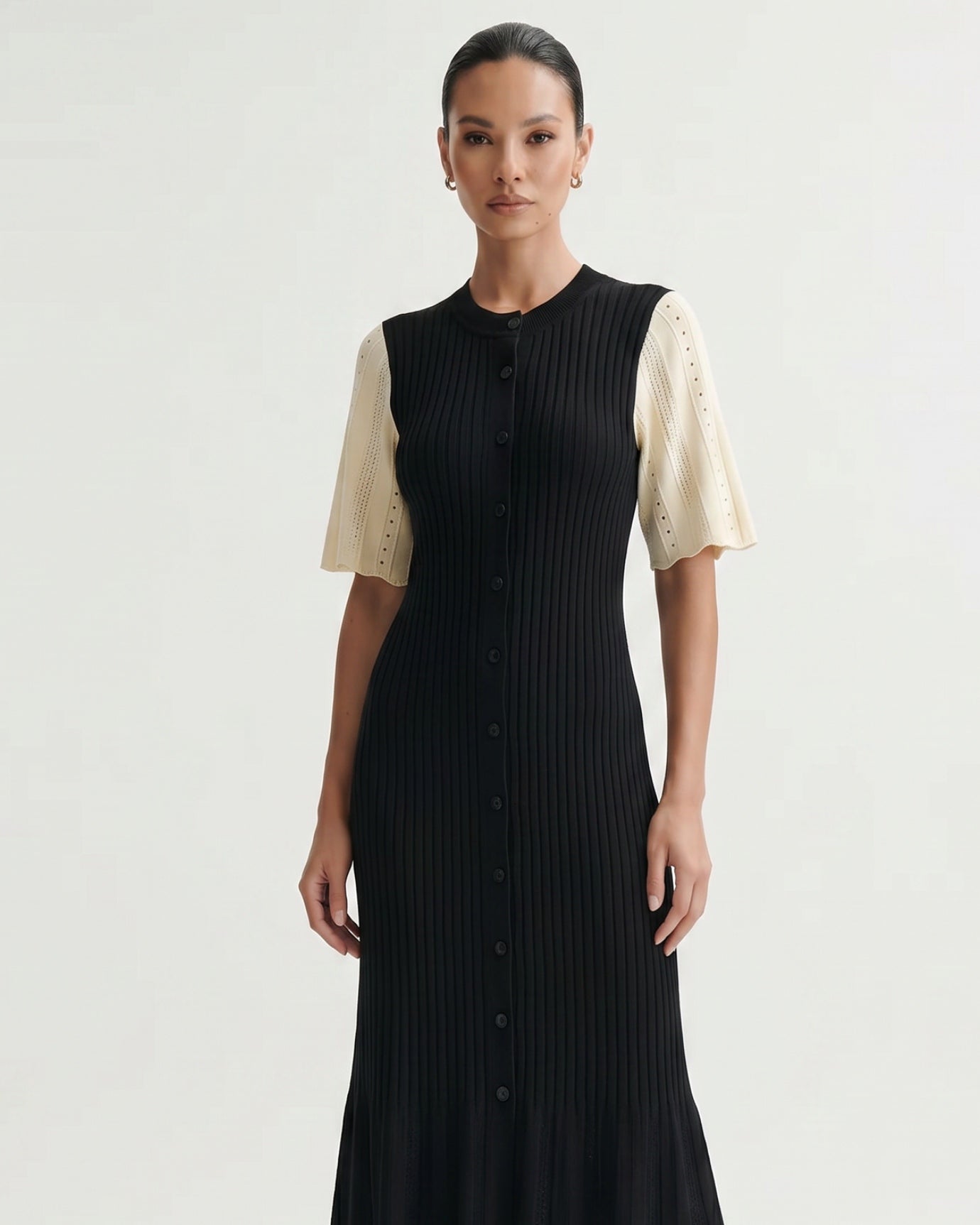 Mary Button Knitted Dress