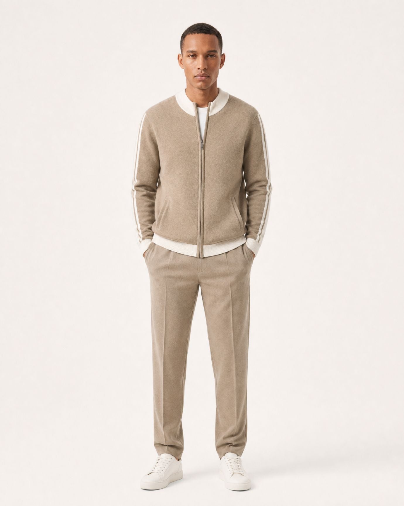 High-End Thick Cashmere Zip Cardigan Jacket Limited Edition