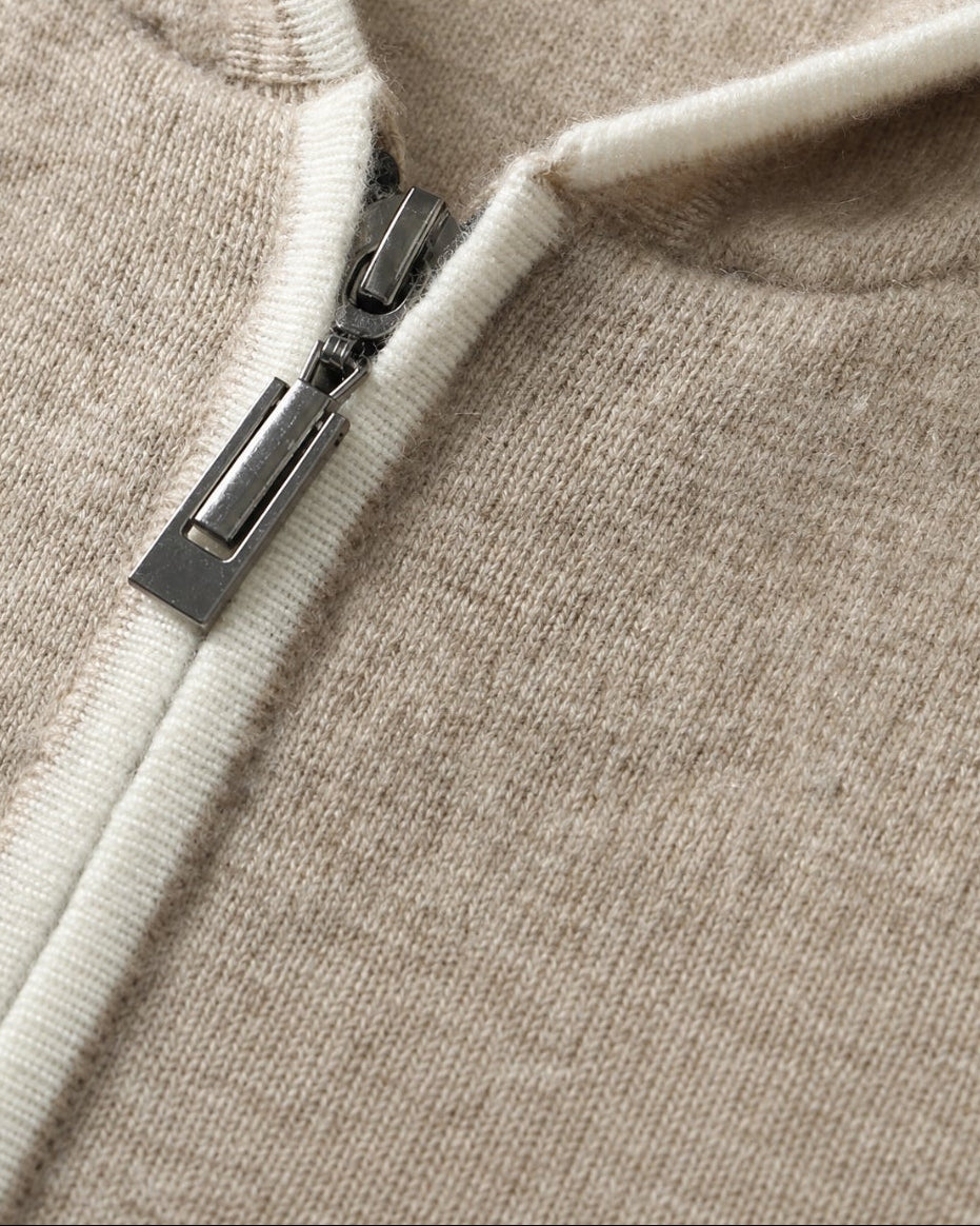 Zurich Hooded Fine Cashmere Cardigan