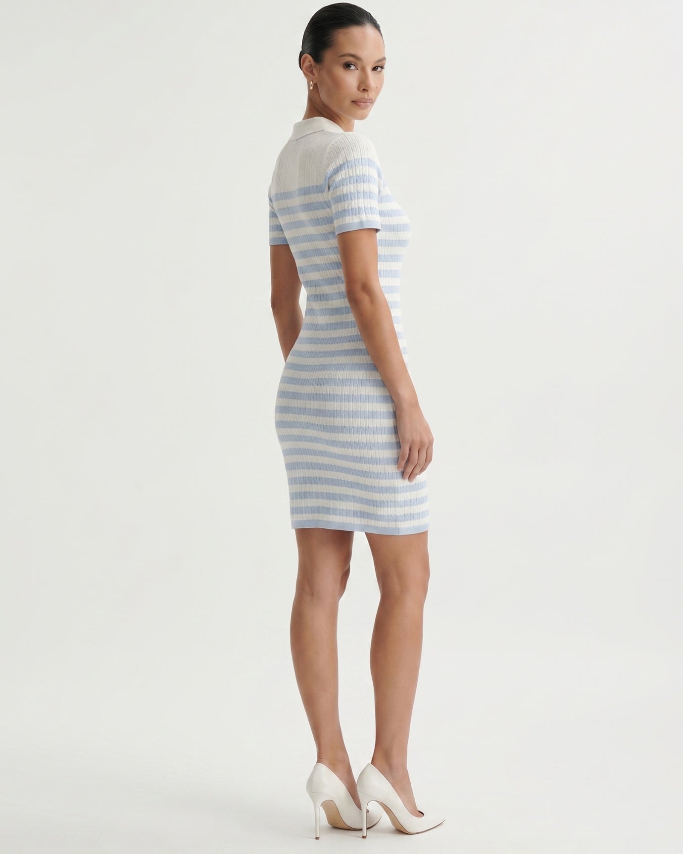 Blue Striped Dress Lovau Style