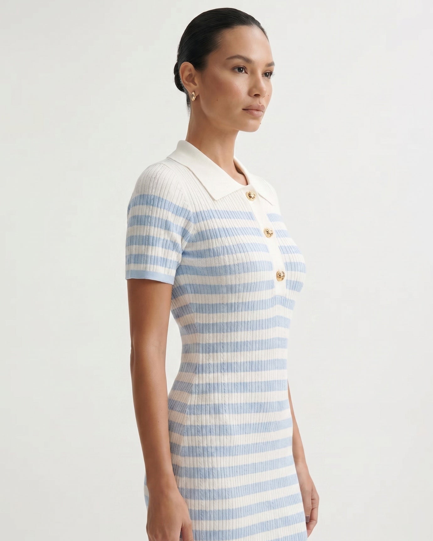 Blue Striped Dress Lovau Style