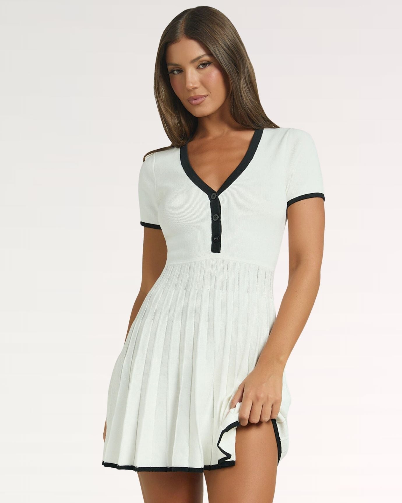 Lovau Old Money Woman Dress Short Sleeve
