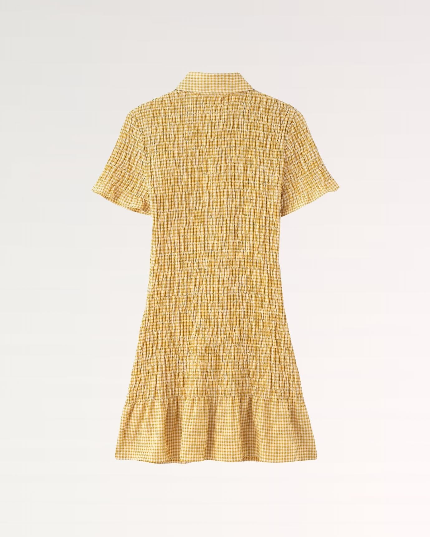 elegant summer dress with breathable fabric and sharp pleats